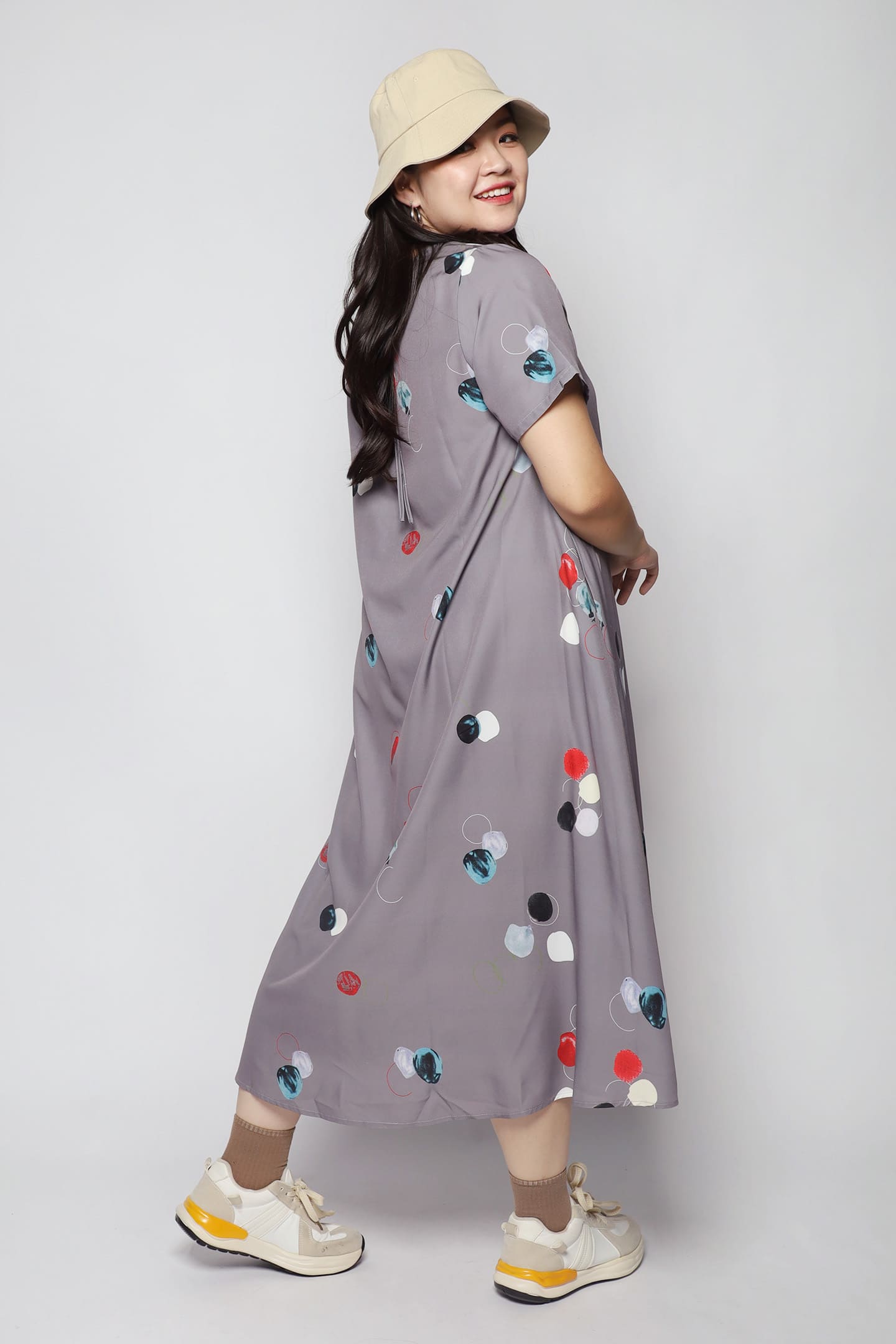 Yanyu Dress in Whimsical Circles