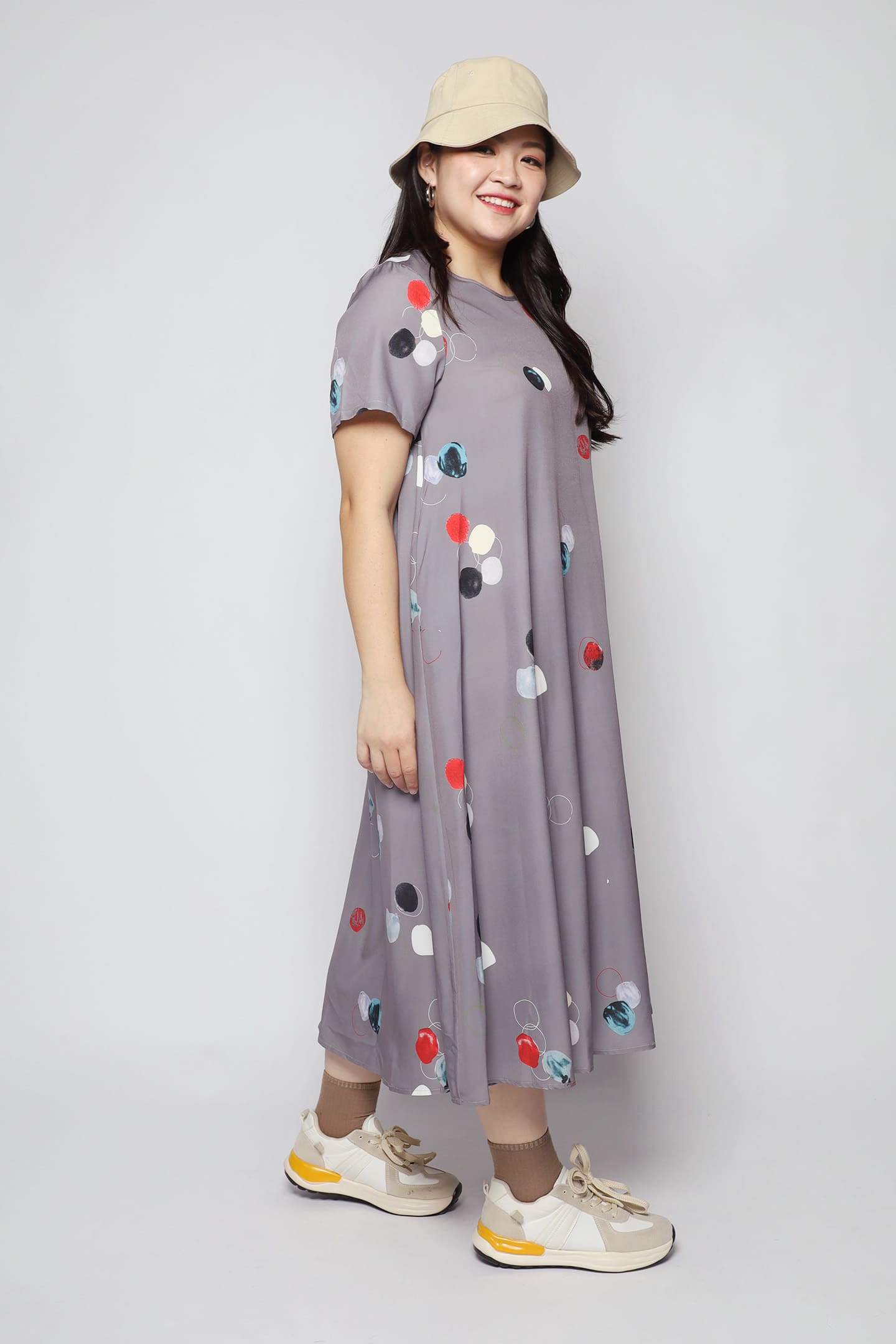 Yanyu Dress in Whimsical Circles