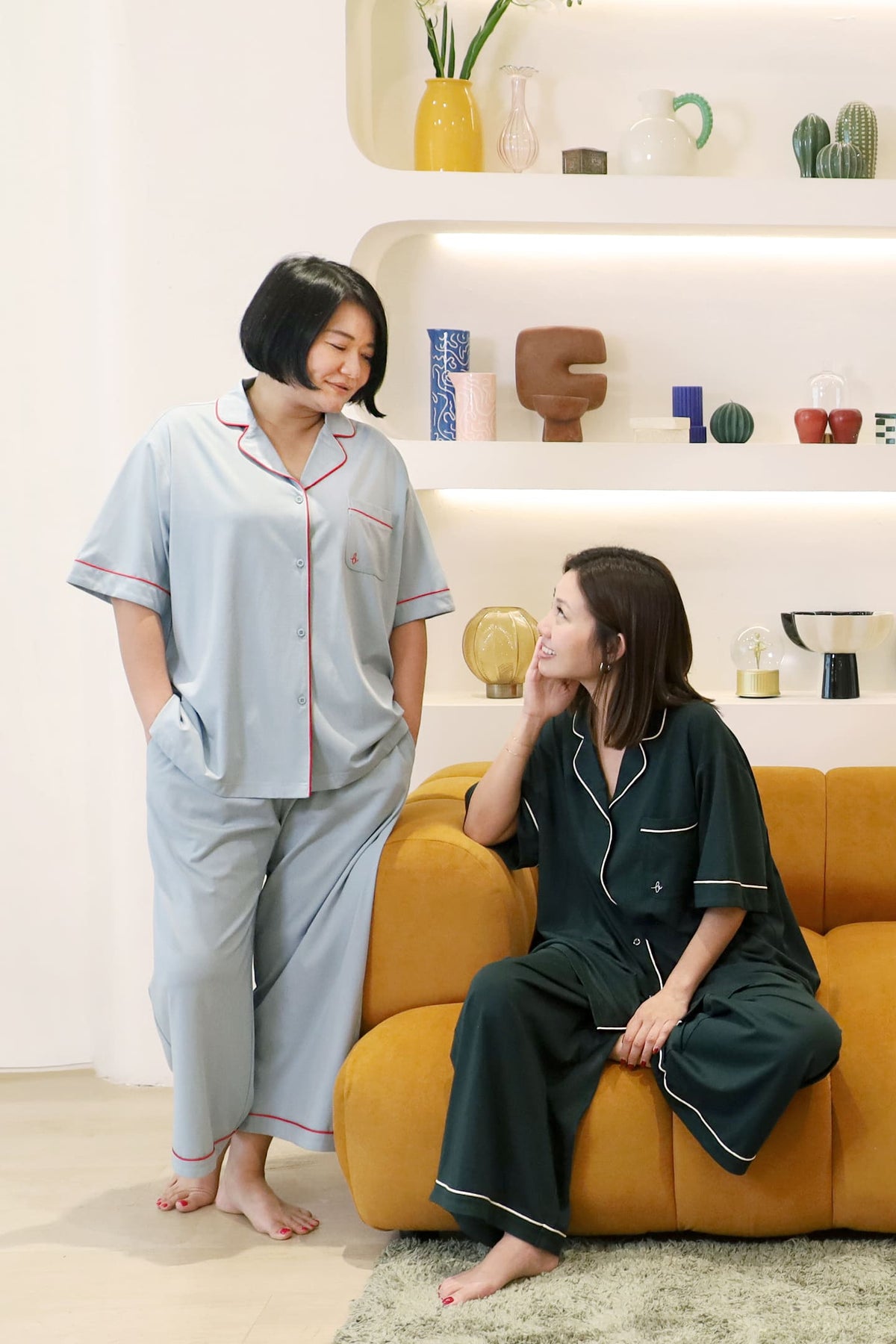 TENCEL - Dream Babe Pyjamas Pants Set in Matcha Latte