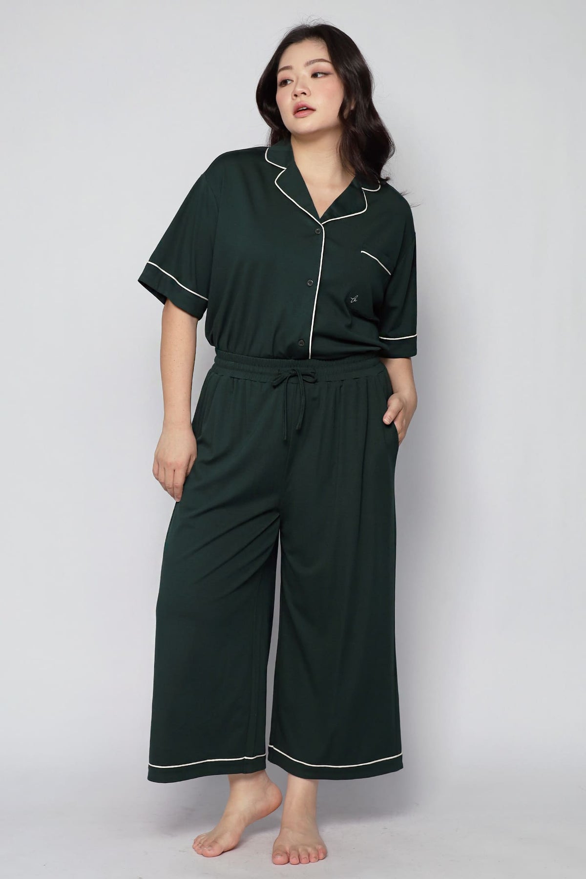 TENCEL - Dream Babe Pyjamas Pants Set in Matcha Latte