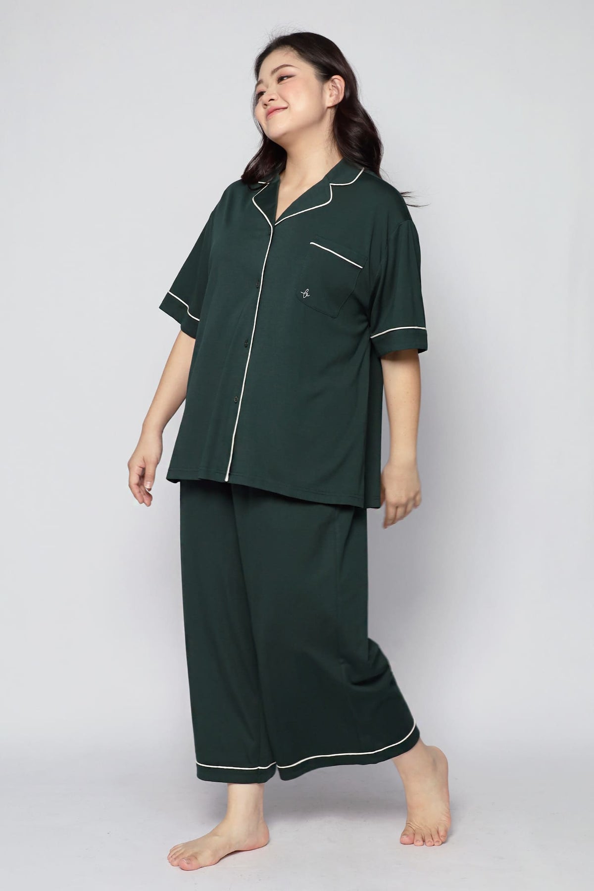 TENCEL - Dream Babe Pyjamas Pants Set in Matcha Latte