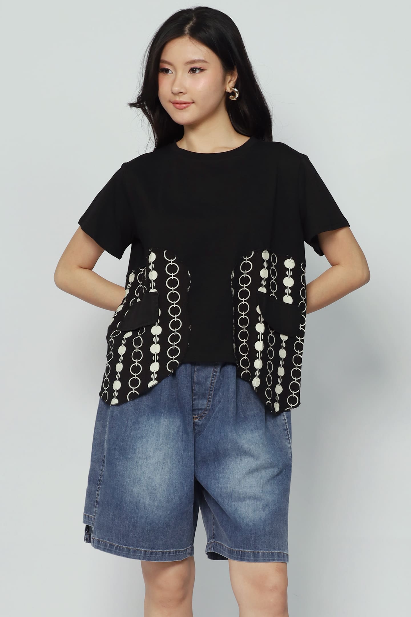 Drew Chain Top in Black