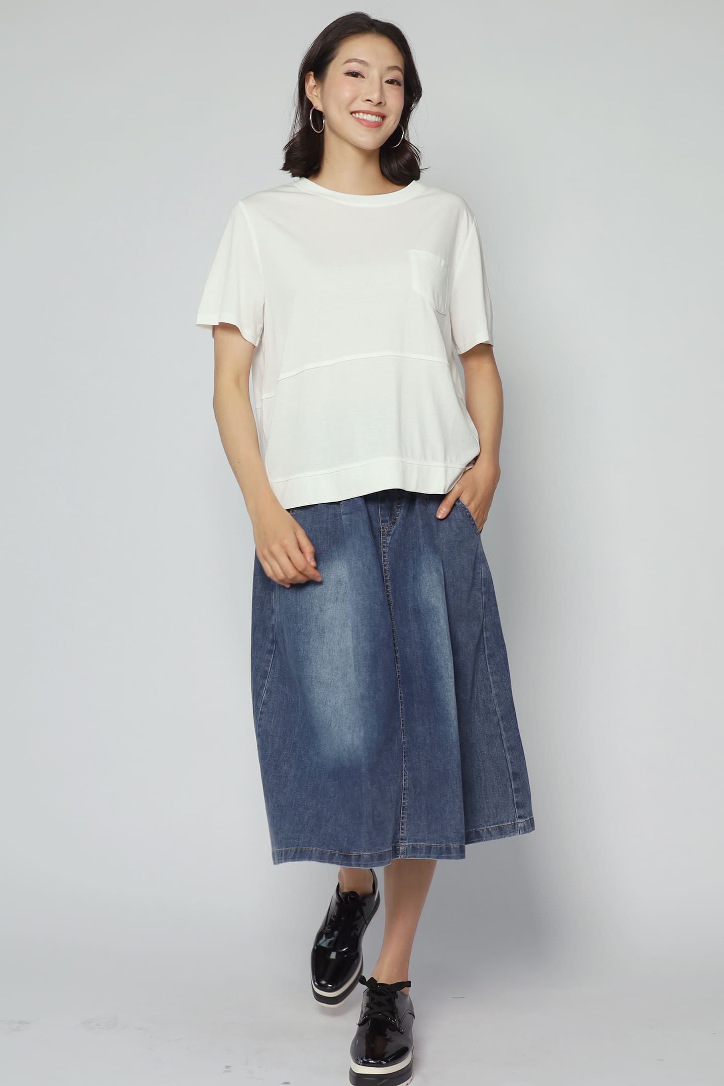 Easy By Tracyeinny - Dura Pocket Top in White