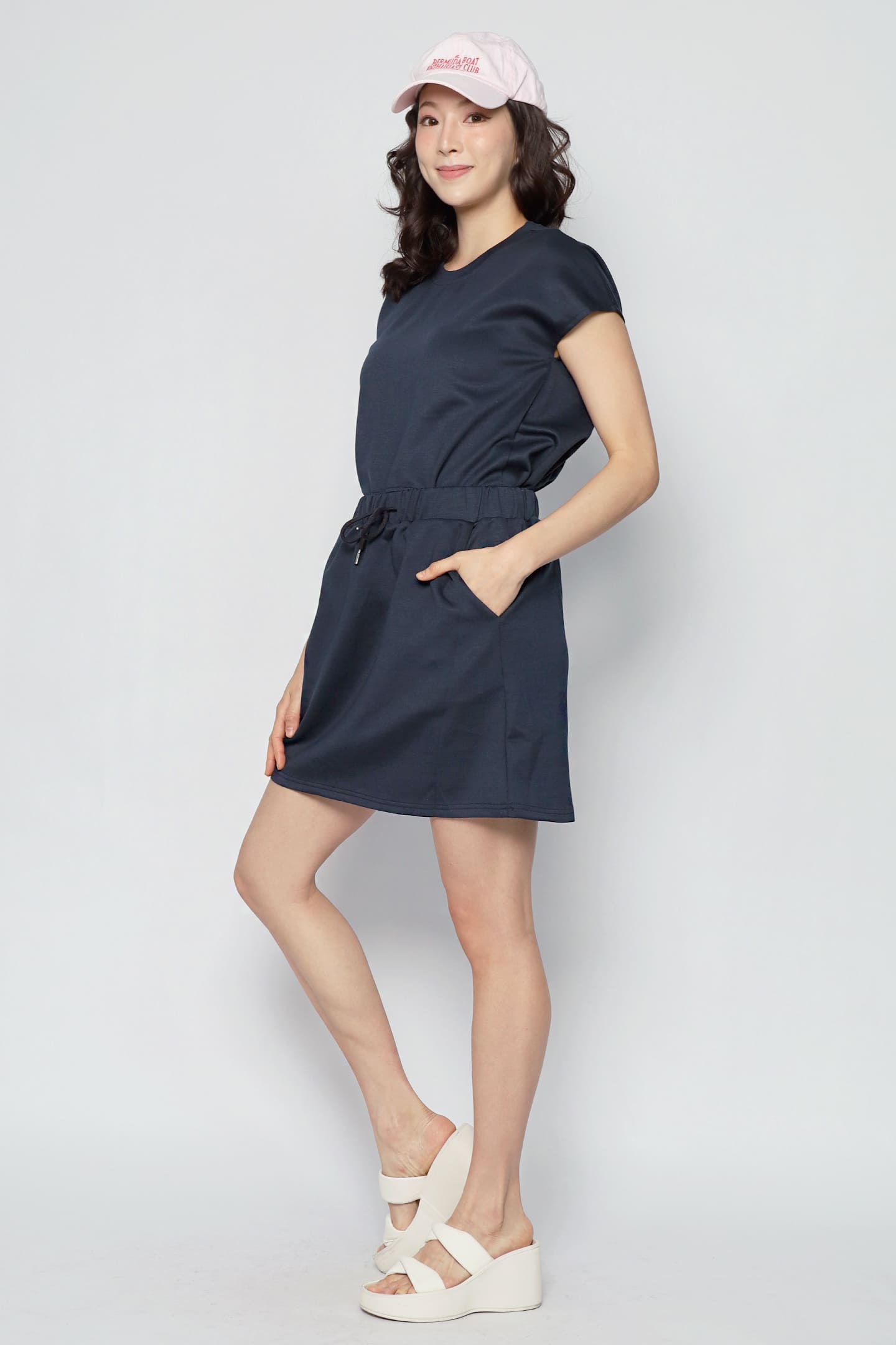 JOY - Easy Switch 2 in 1 Top and Skorts Set in Navy Blue