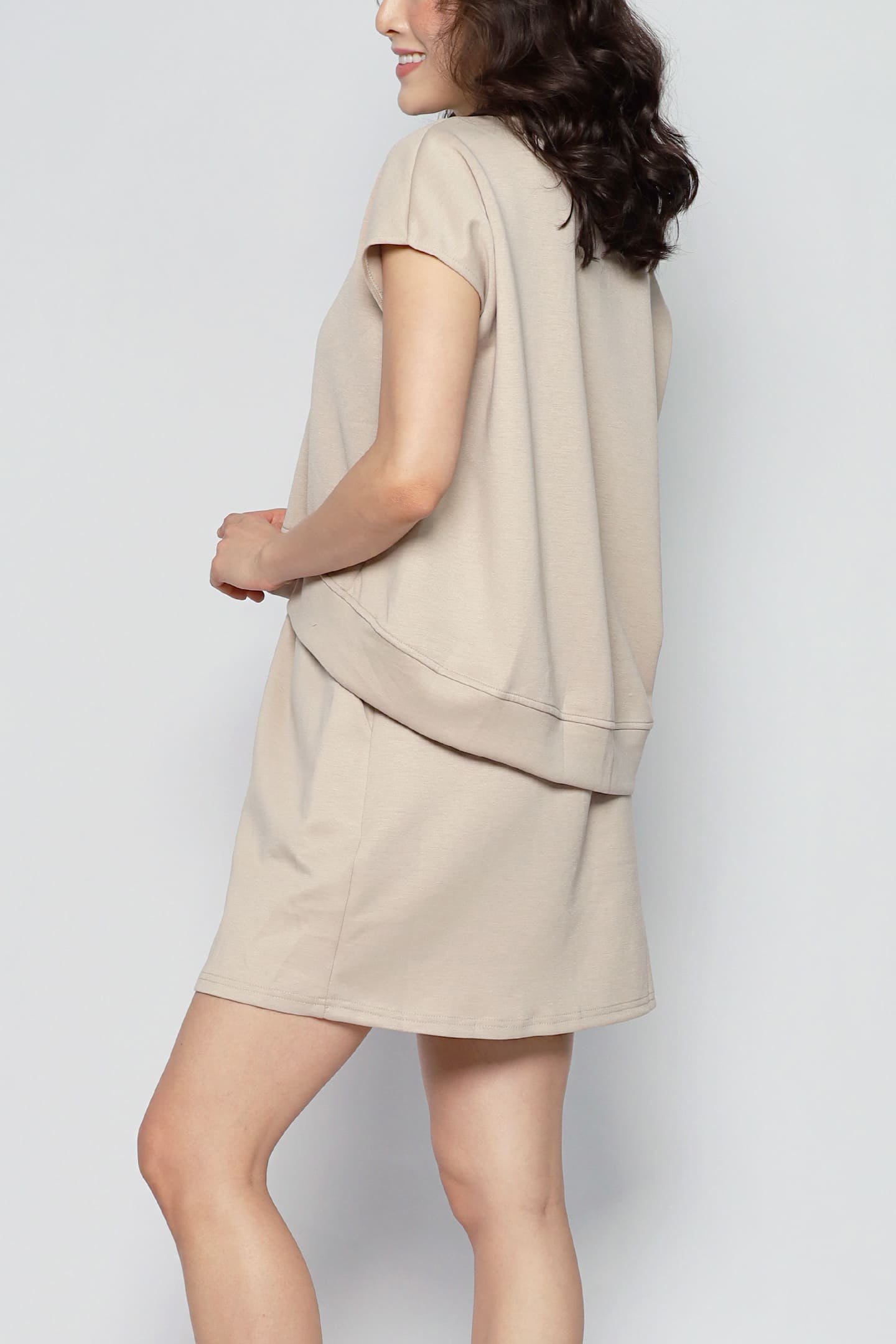 JOY - Easy Switch 2 in 1 Top and Skorts Set in Khaki