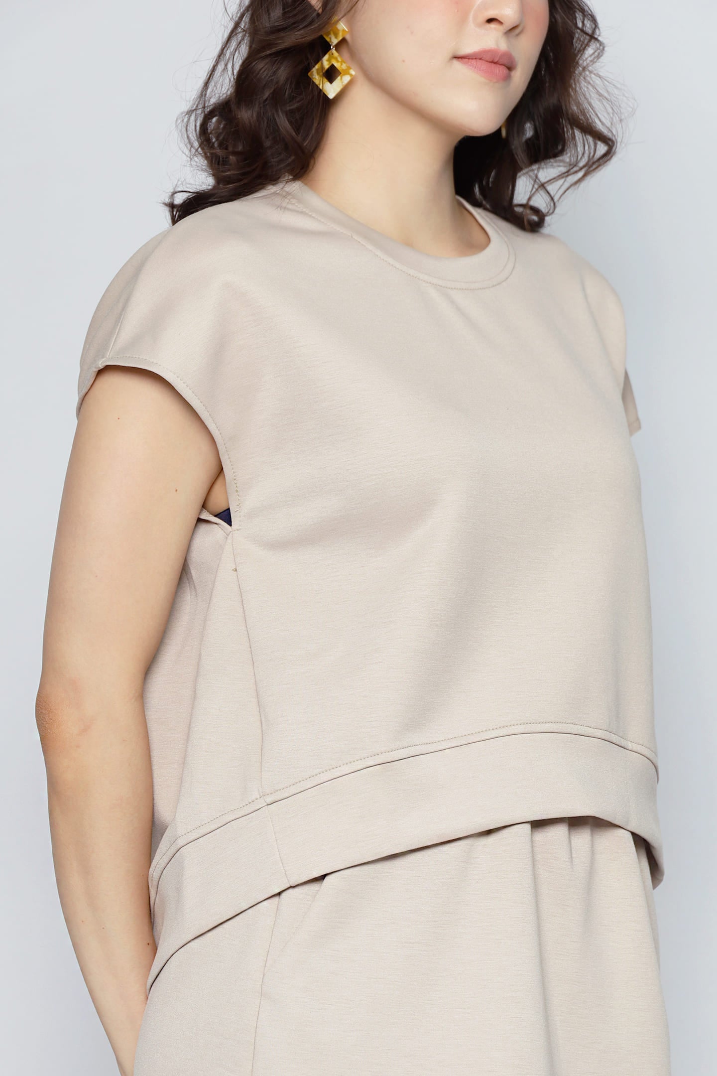 JOY - Easy Switch 2 in 1 Top and Skorts Set in Khaki