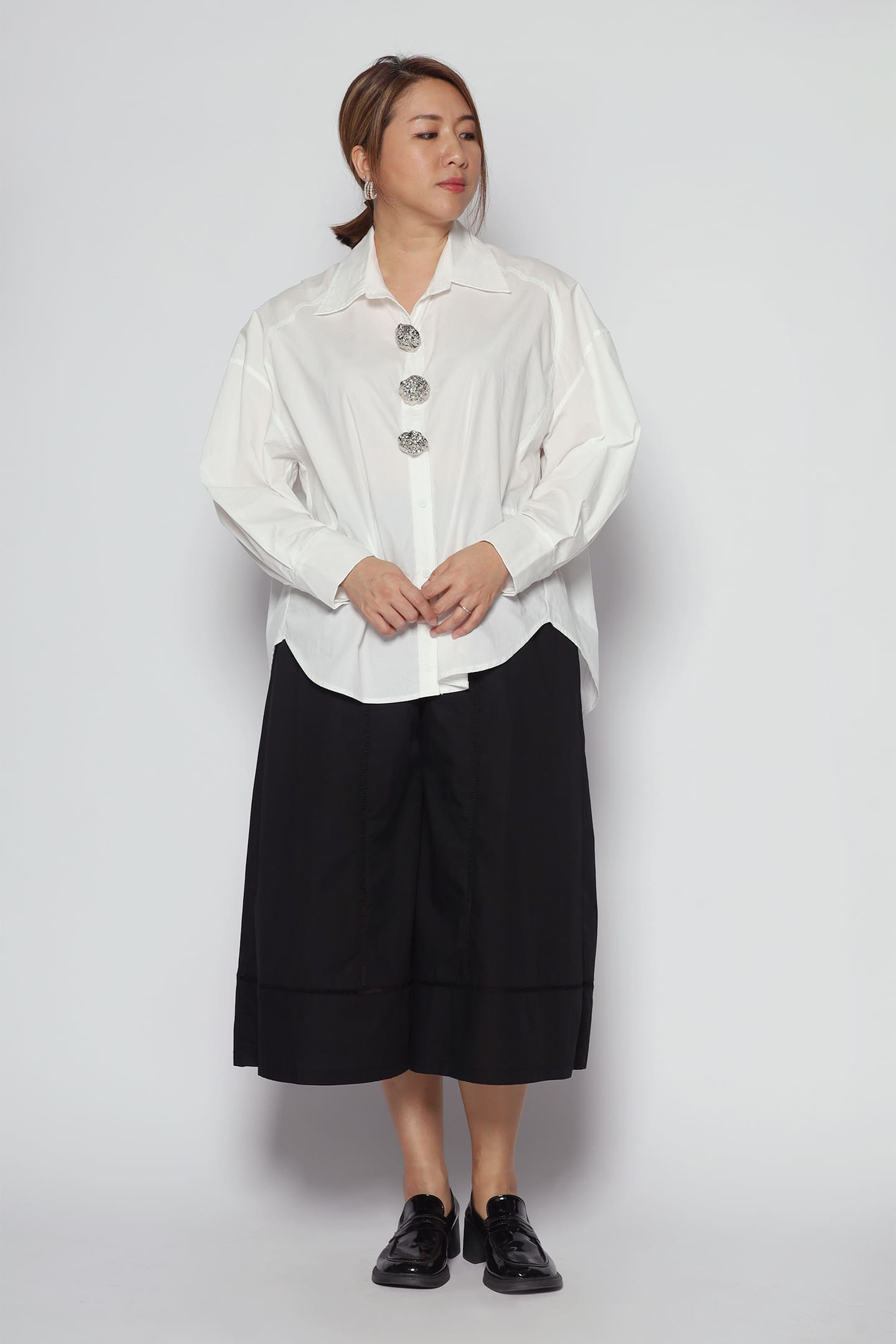 Elim Embellished Shirt in White