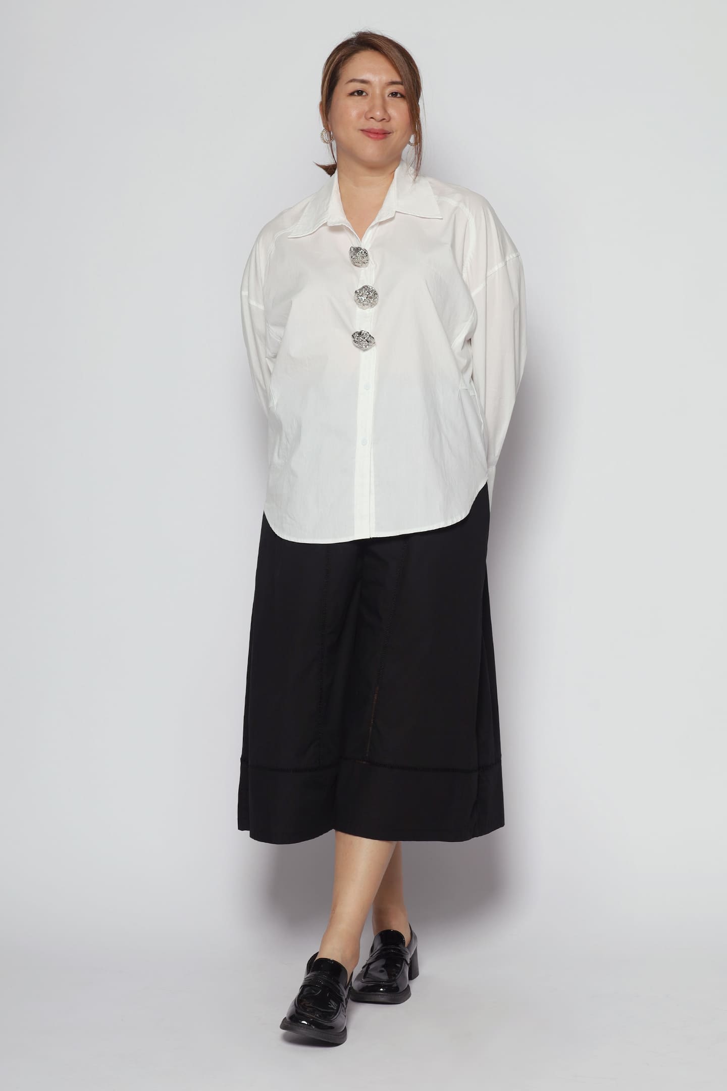 Elim Embellished Shirt in White