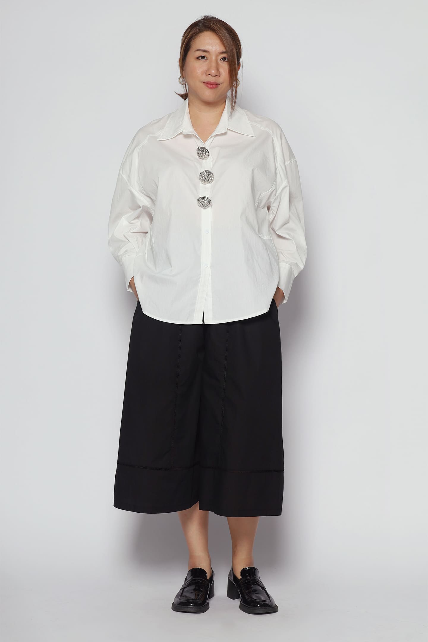 Elim Embellished Shirt in White