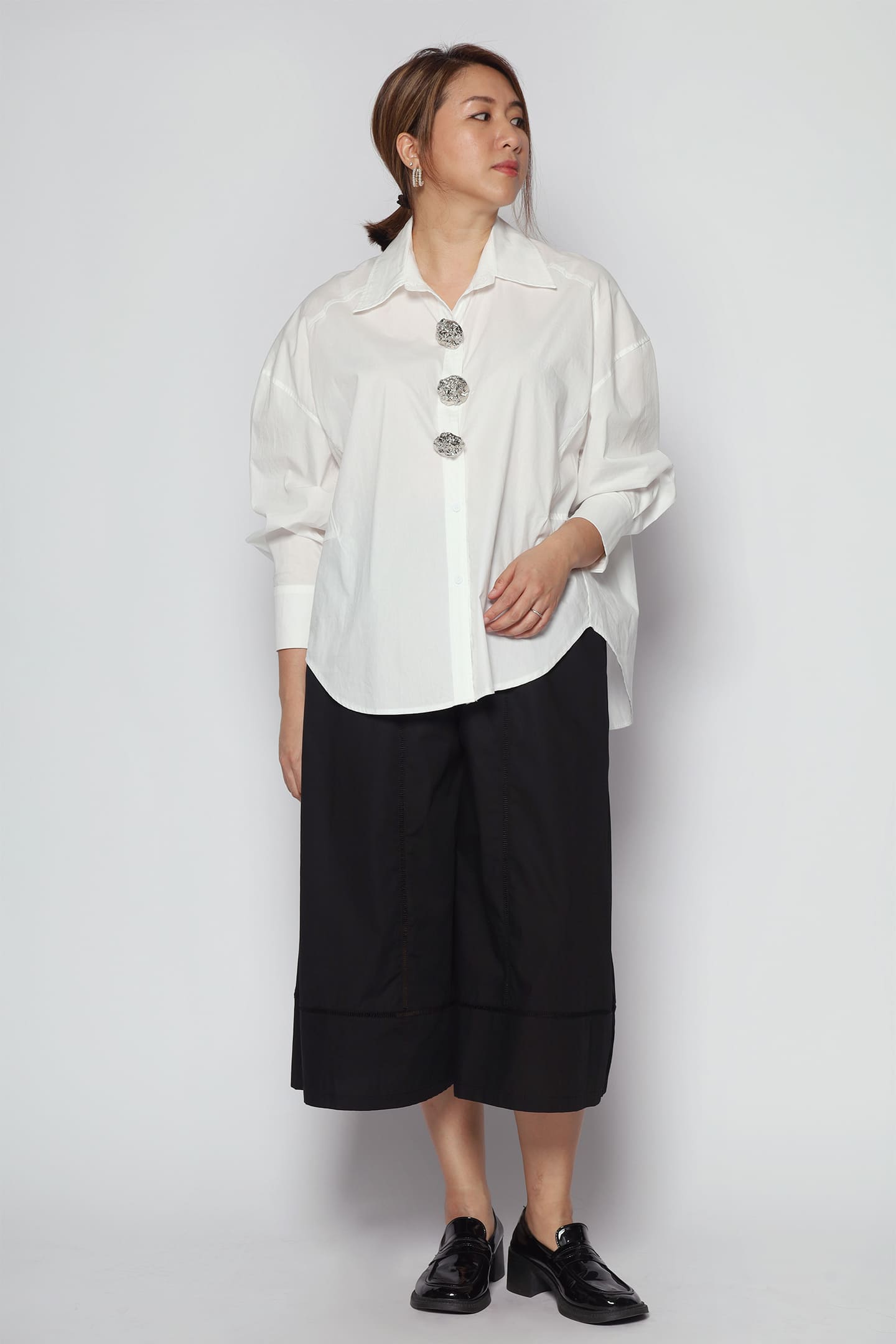 Elim Embellished Shirt in White