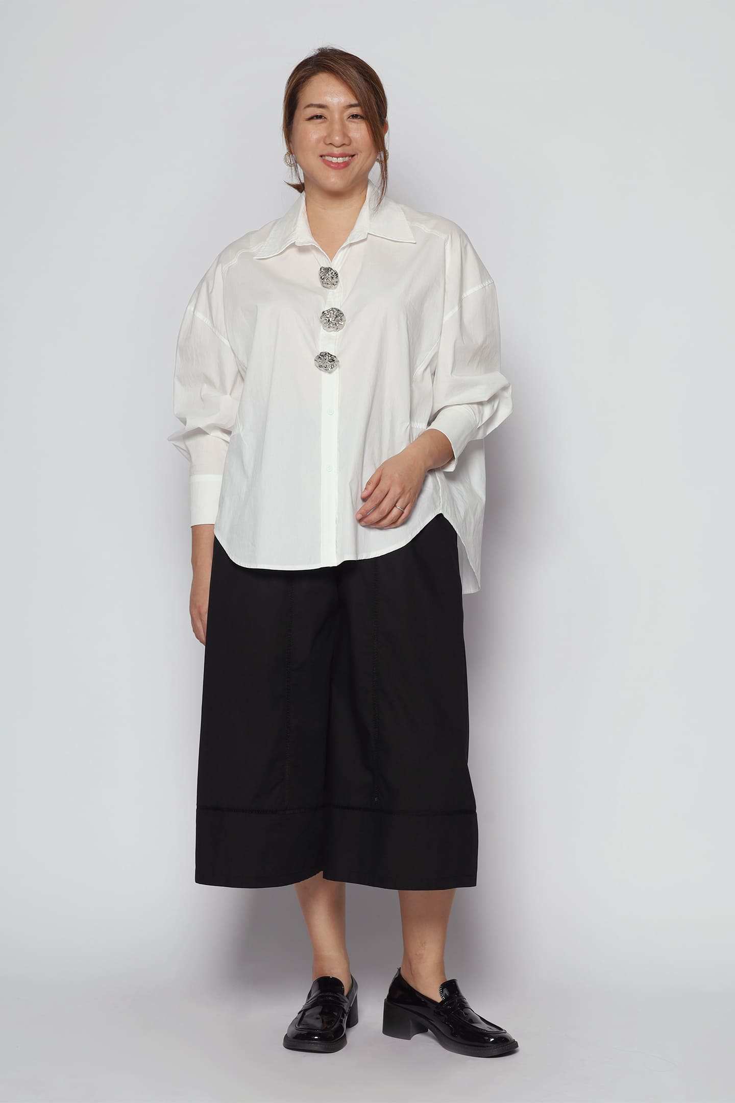 Elim Embellished Shirt in White