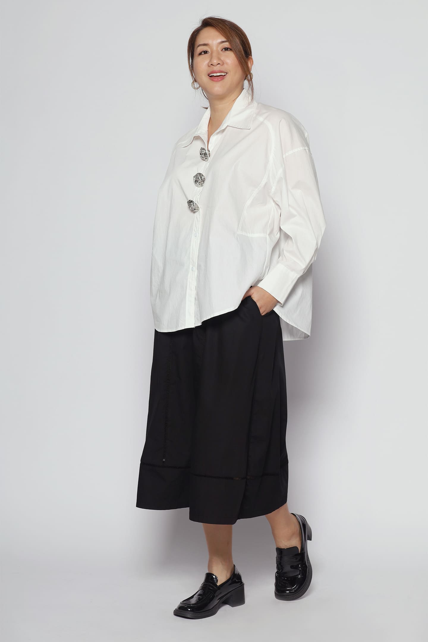 Elim Embellished Shirt in White