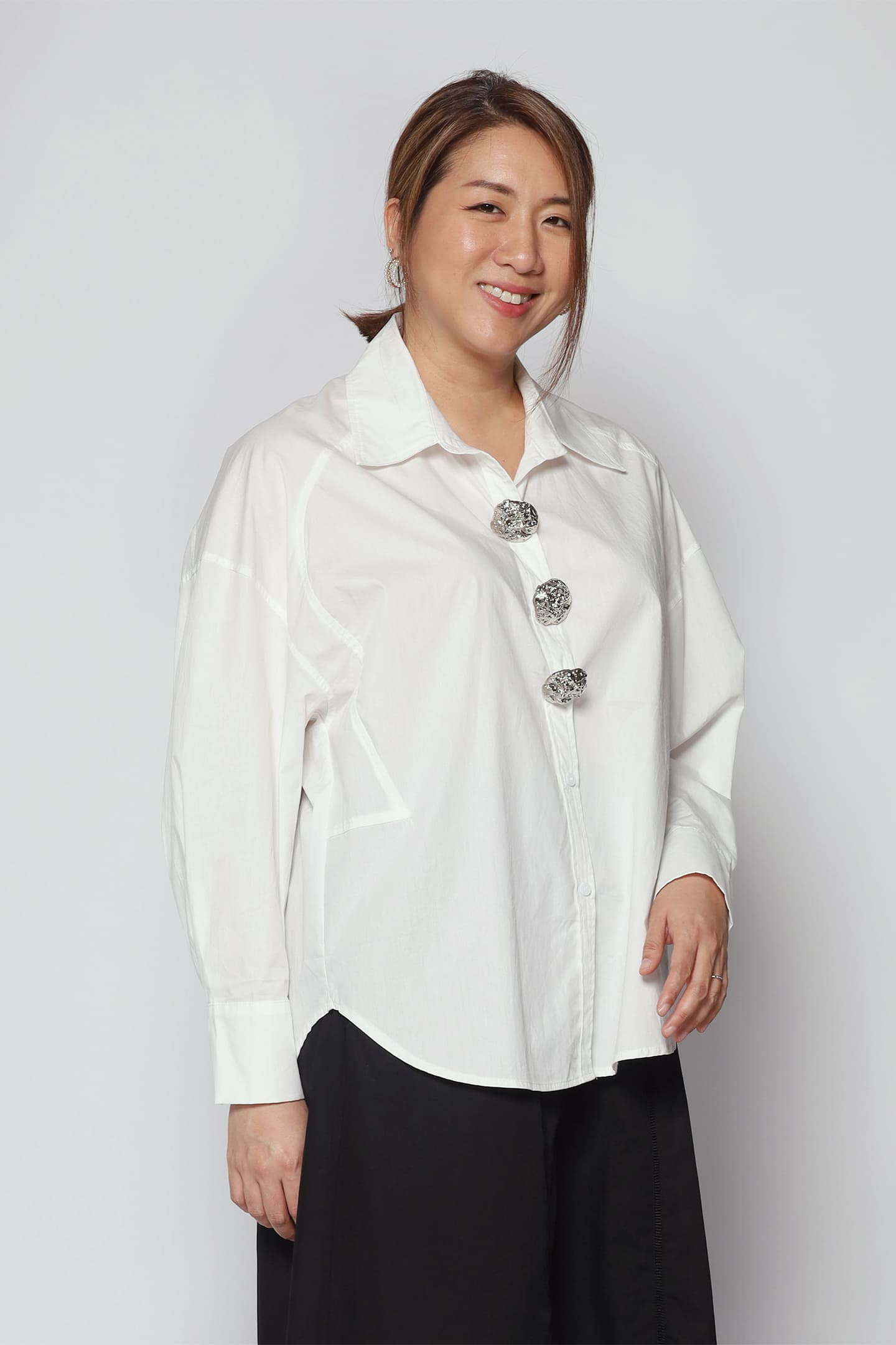 Elim Embellished Shirt in White