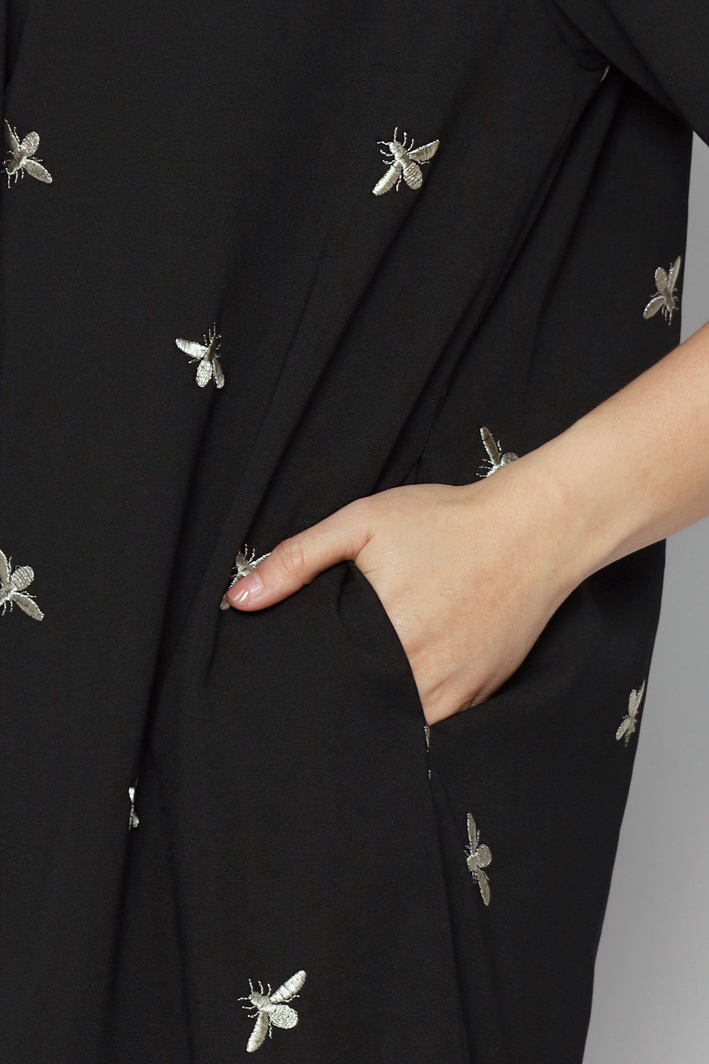 Eline Shirt Dress in Champagne Bee