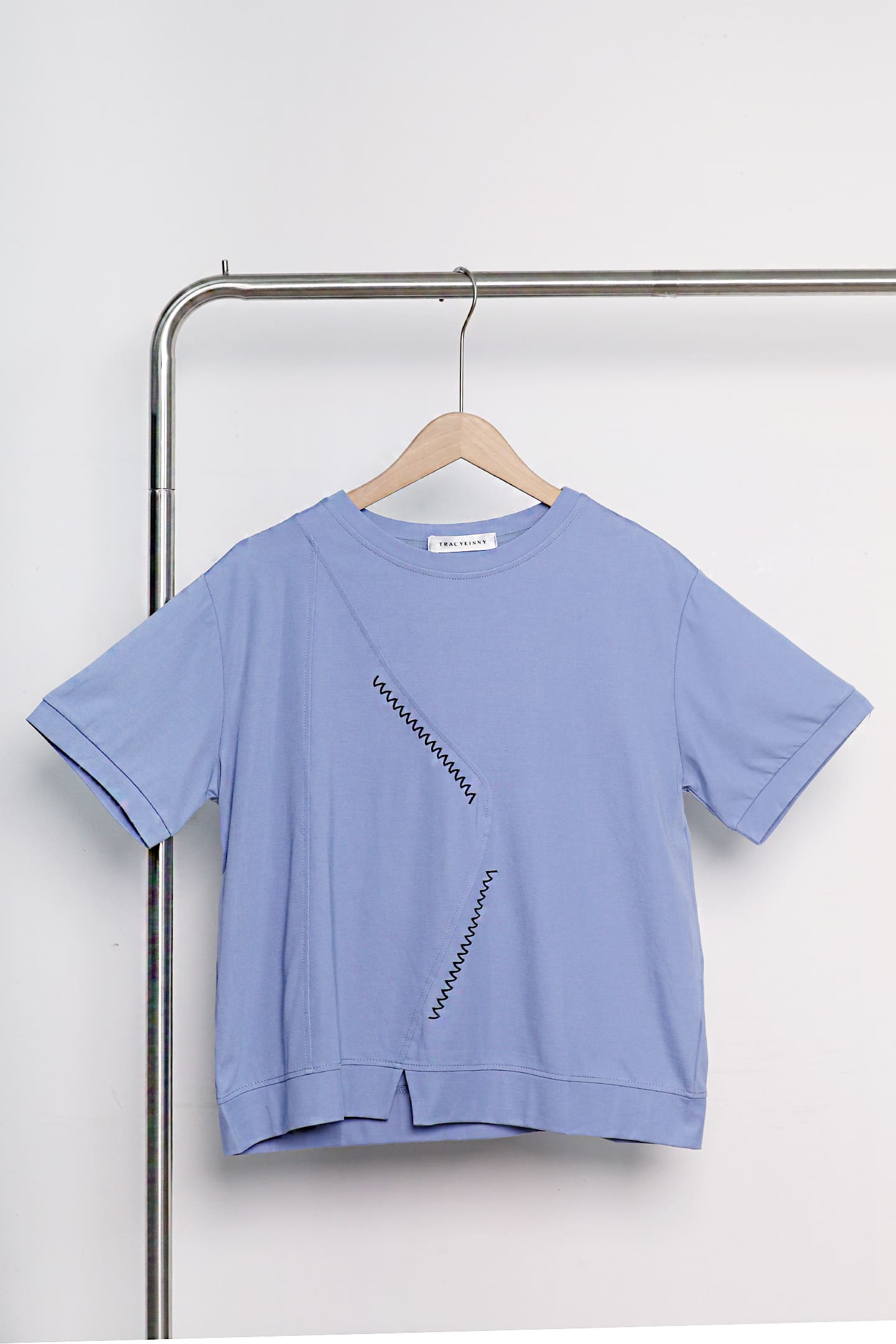 Easy by TE - Evie Zigzag Top in Blue
