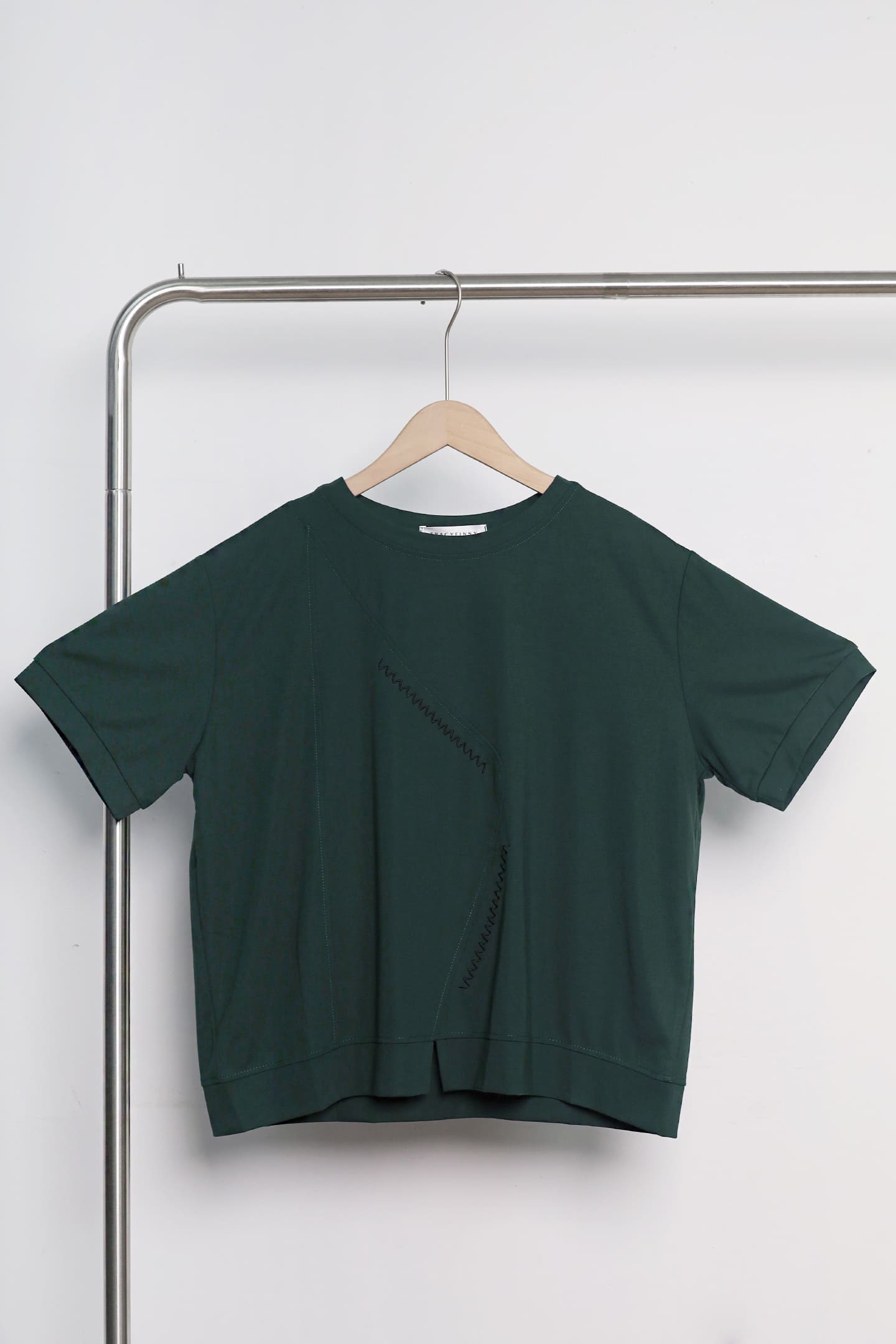 Easy by TE - Evie Zigzag Top in Green