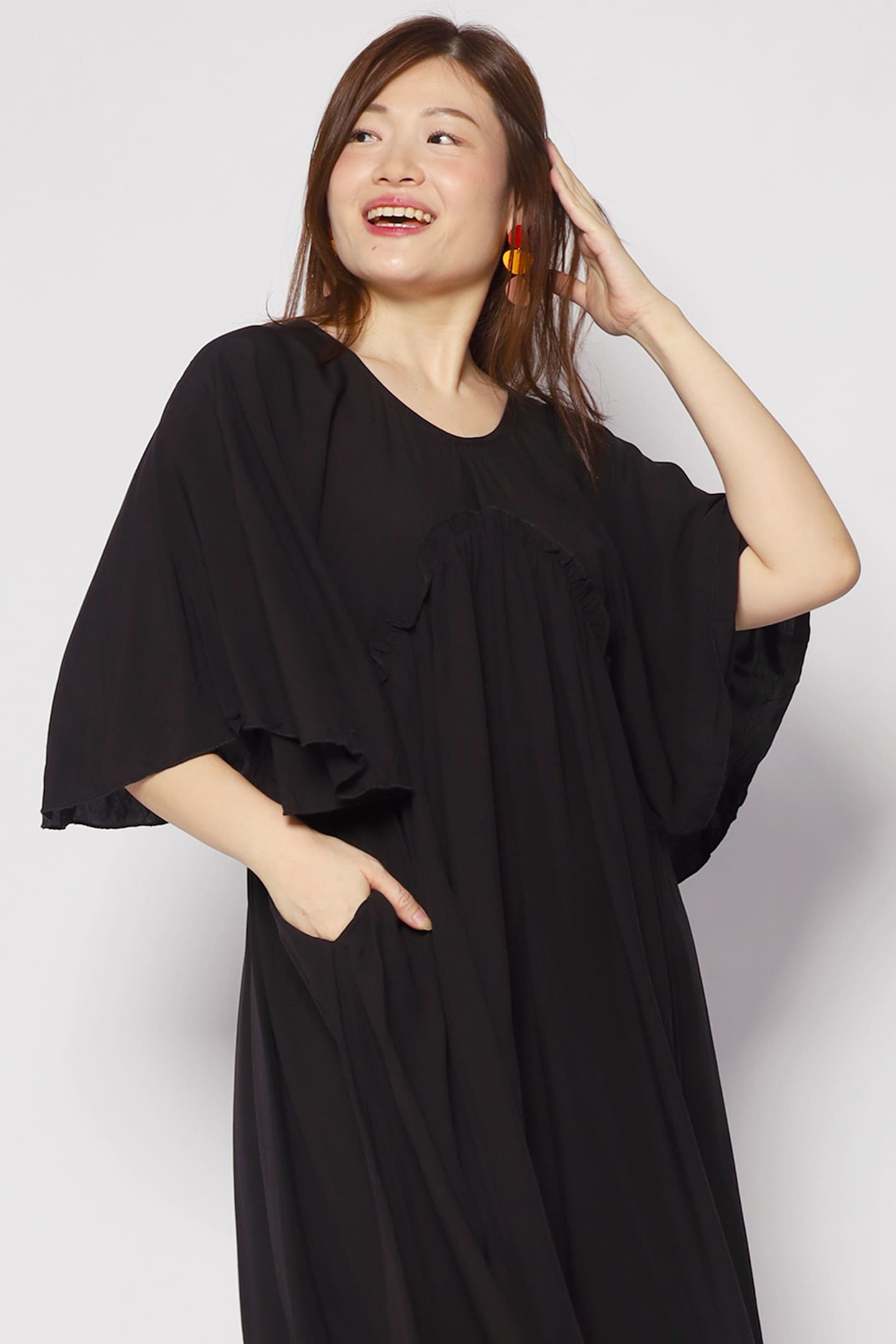 Emerson Flare Dress in Black
