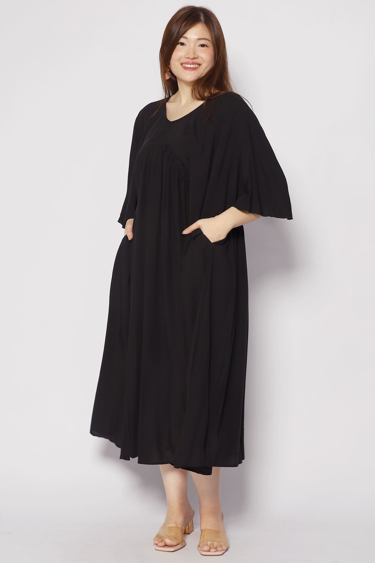 Emerson Flare Dress in Black