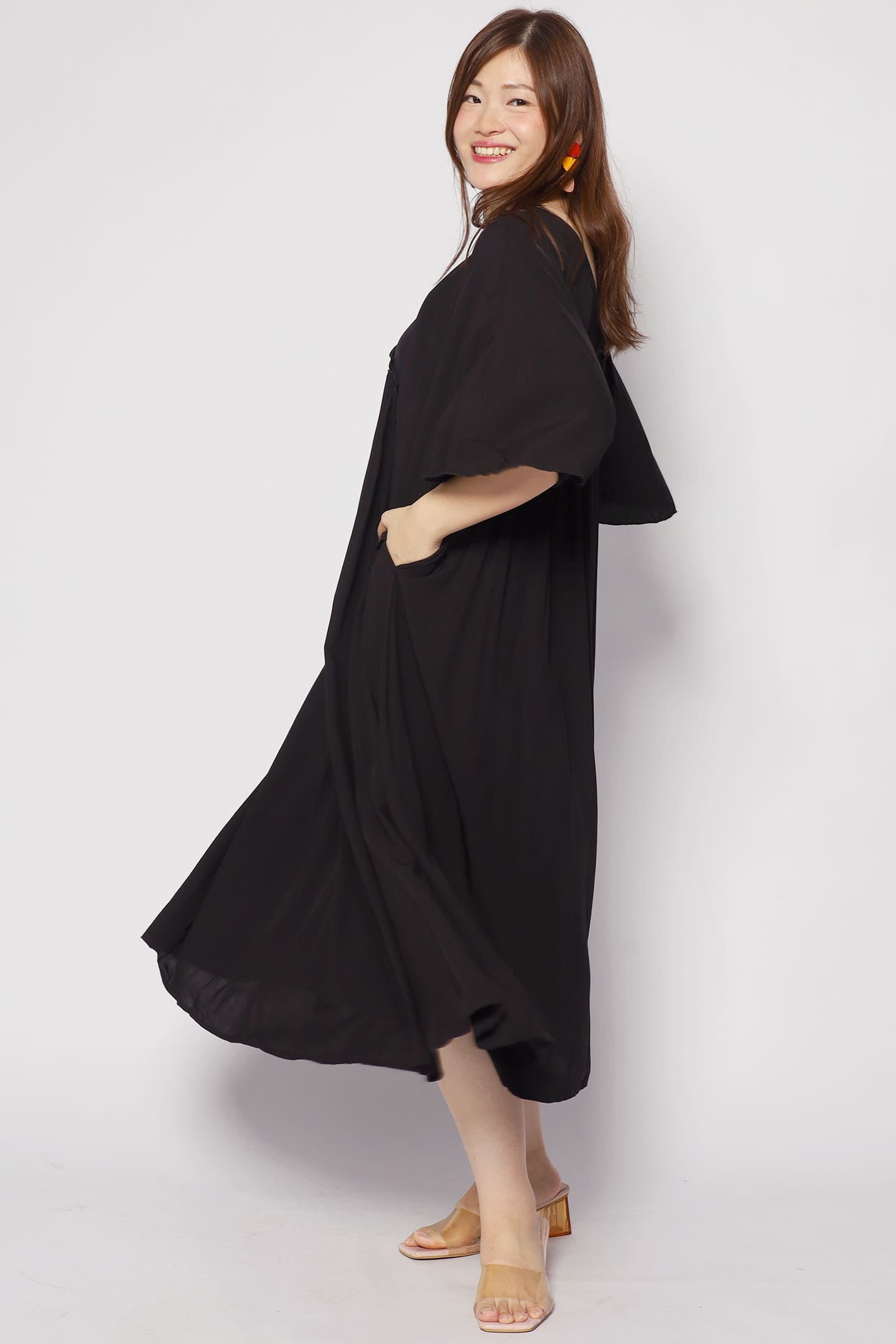 Emerson Flare Dress in Black