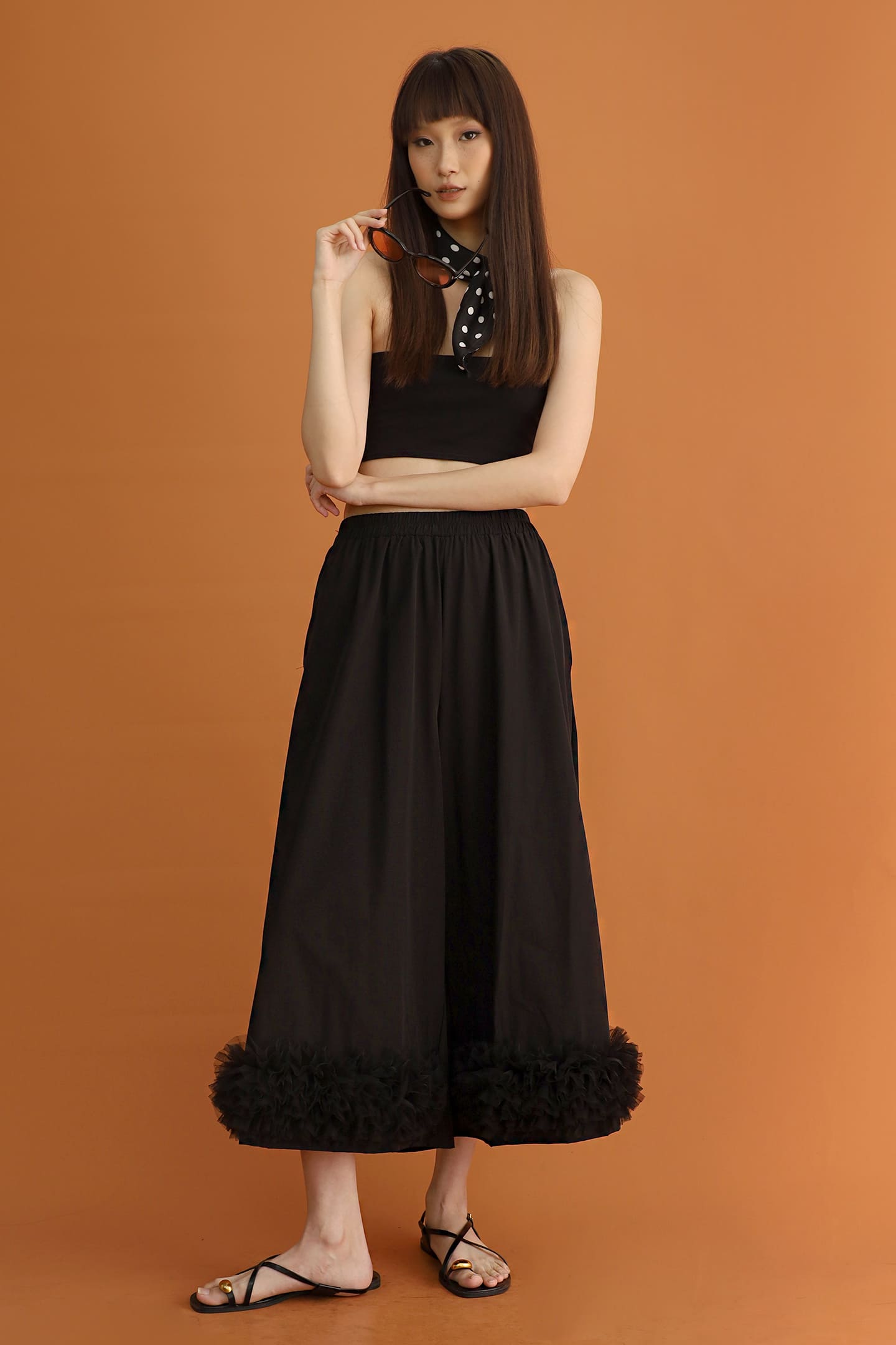 CHOSEN - Emiko Tulle Hem Pants