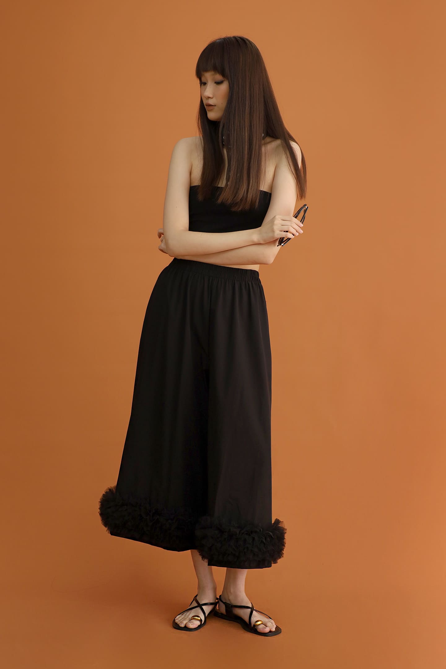 CHOSEN - Emiko Tulle Hem Pants