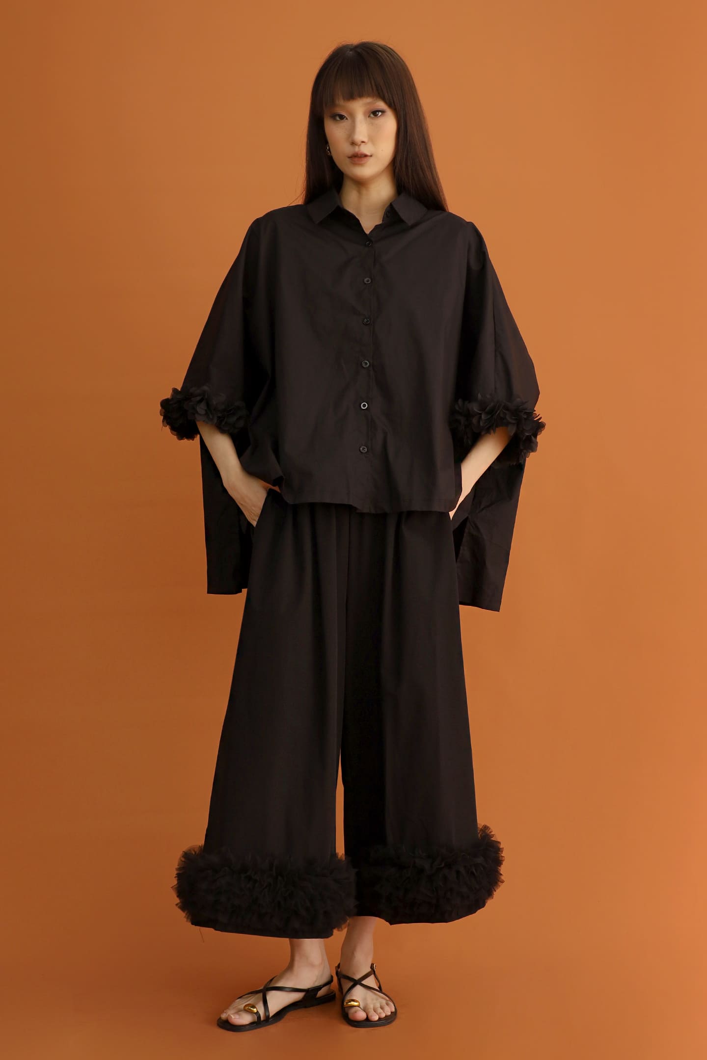 CHOSEN - Emiko Tulle Hem Shirt
