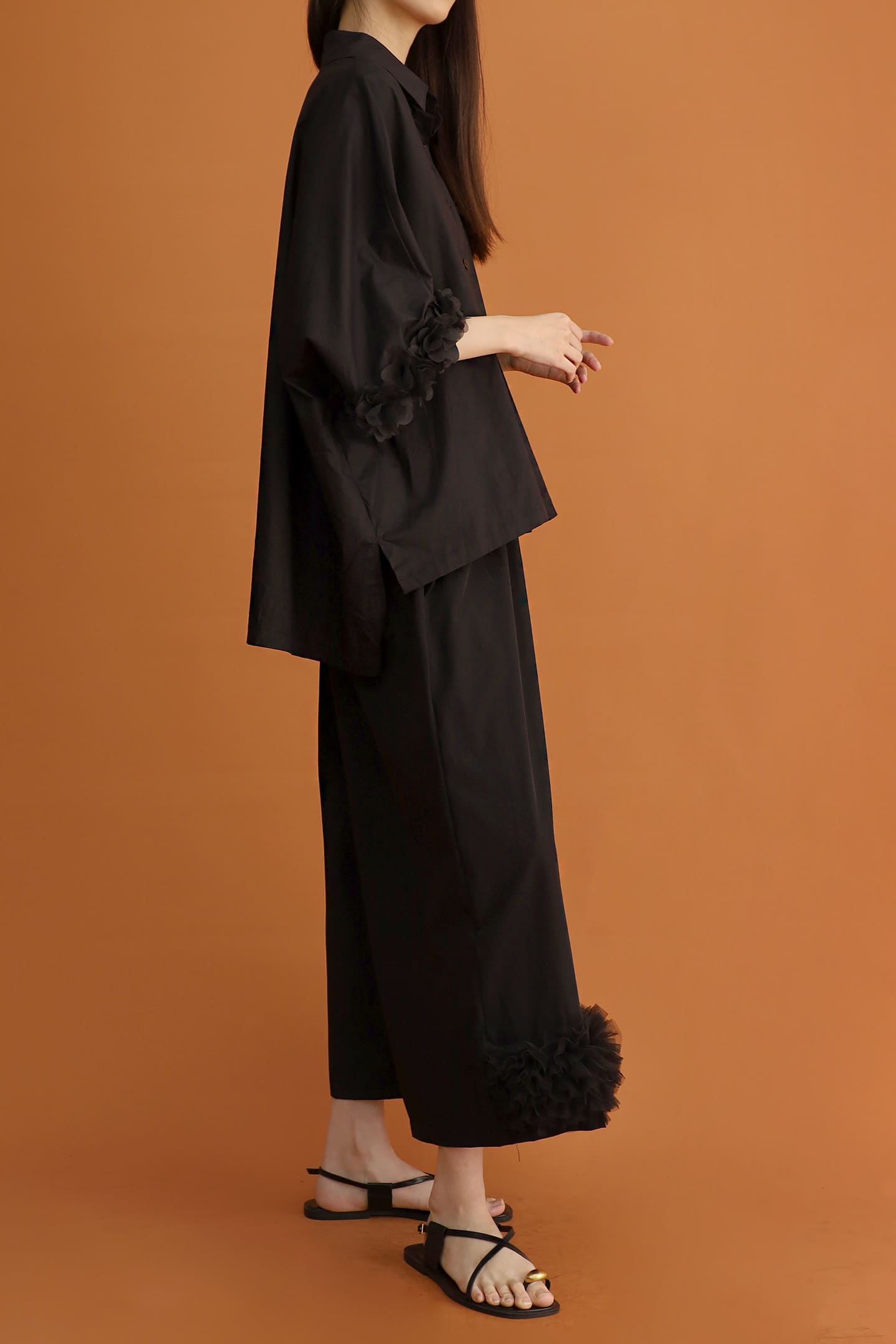 CHOSEN - Emiko Tulle Hem Shirt