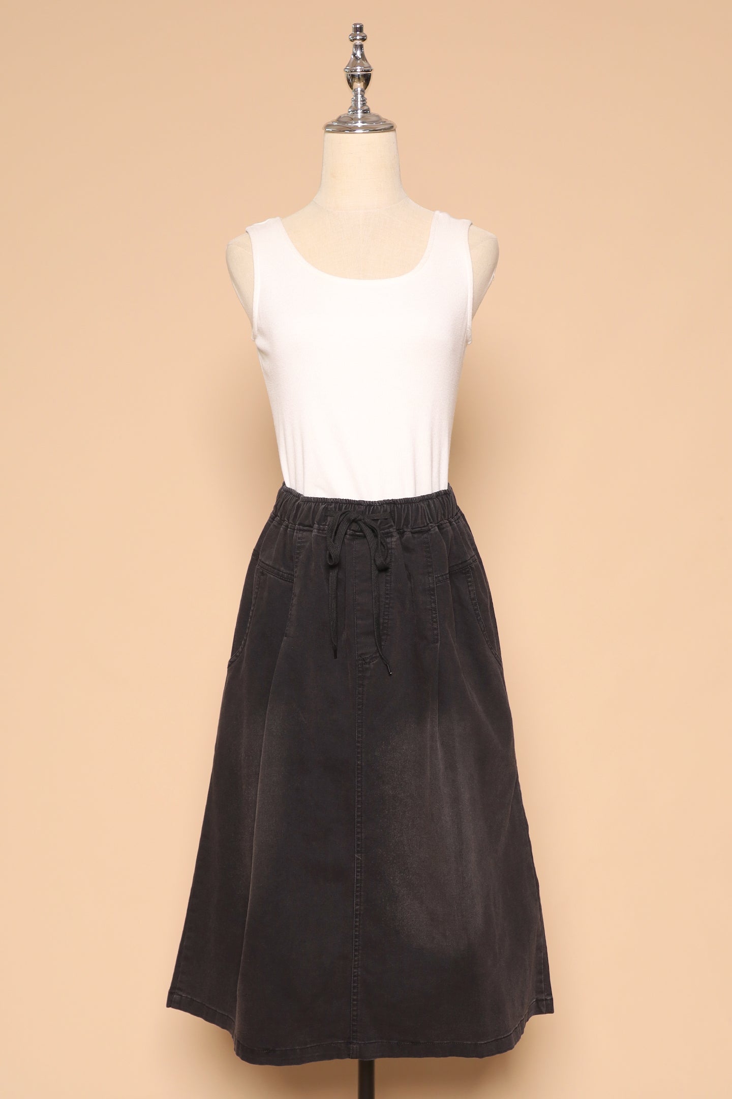 PO - Eva Skirt in Black Denim