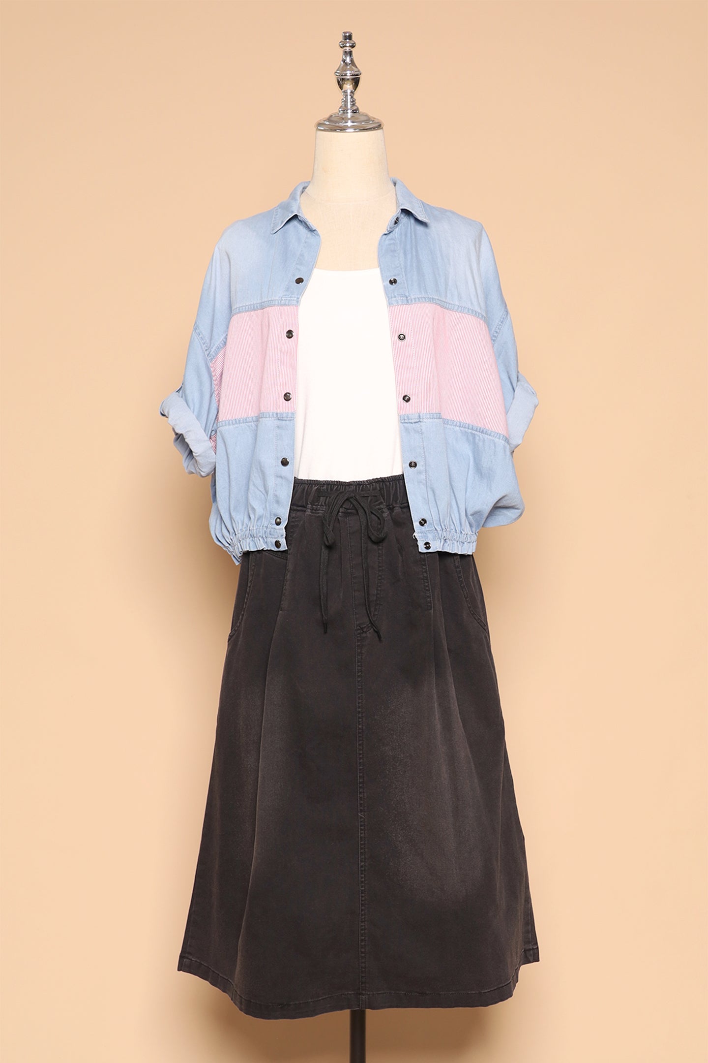PO - Eva Skirt in Black Denim