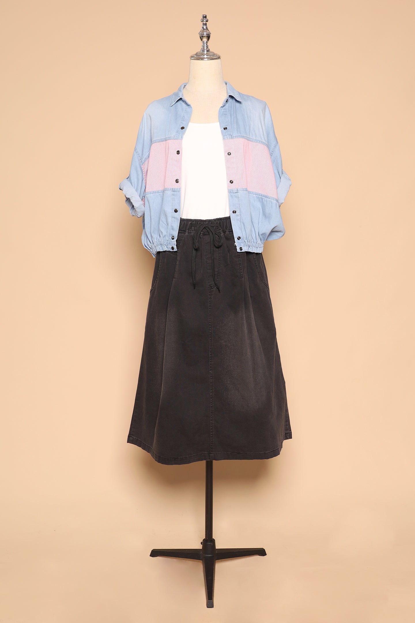 PO - Eva Skirt in Black Denim