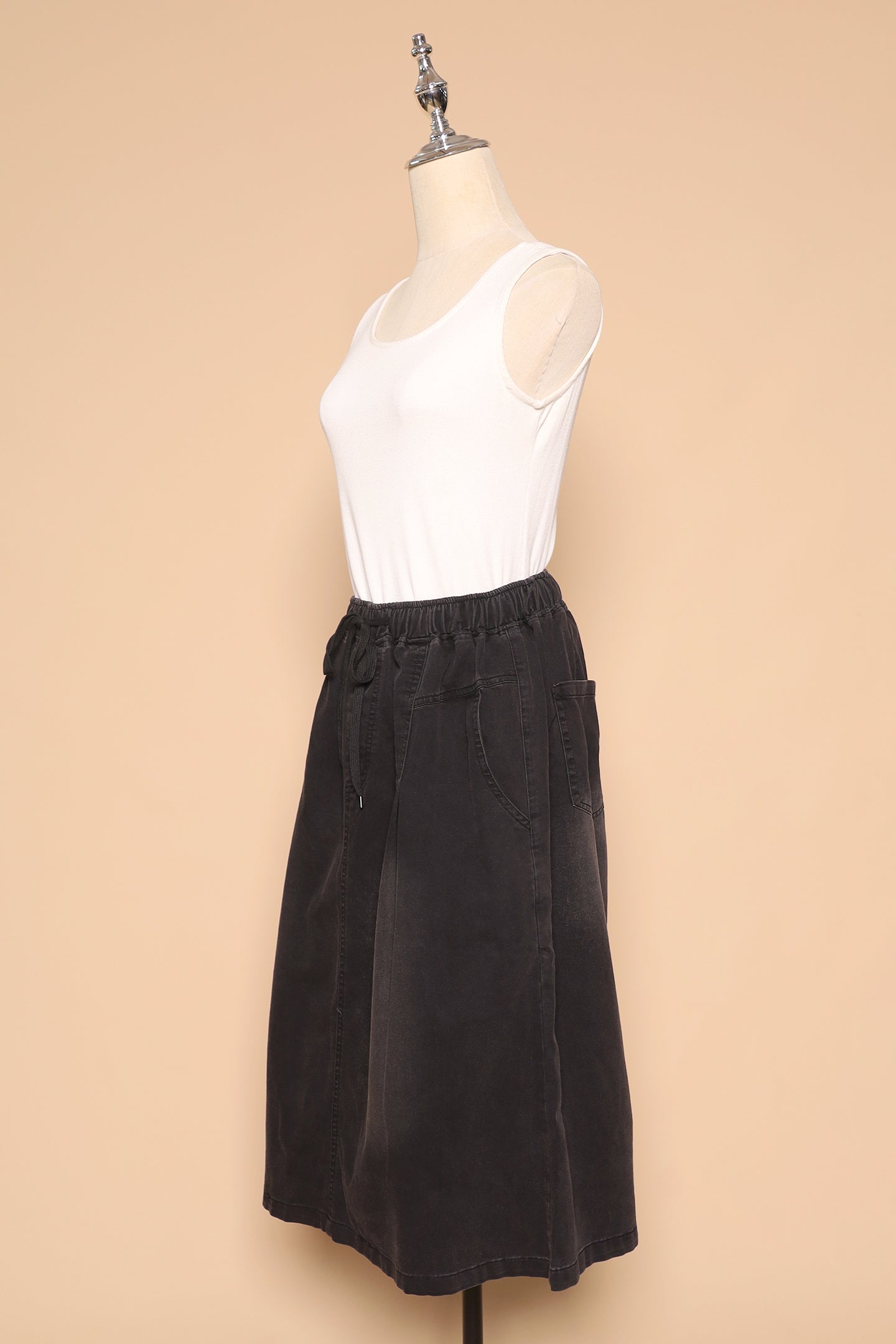 PO - Eva Skirt in Black Denim