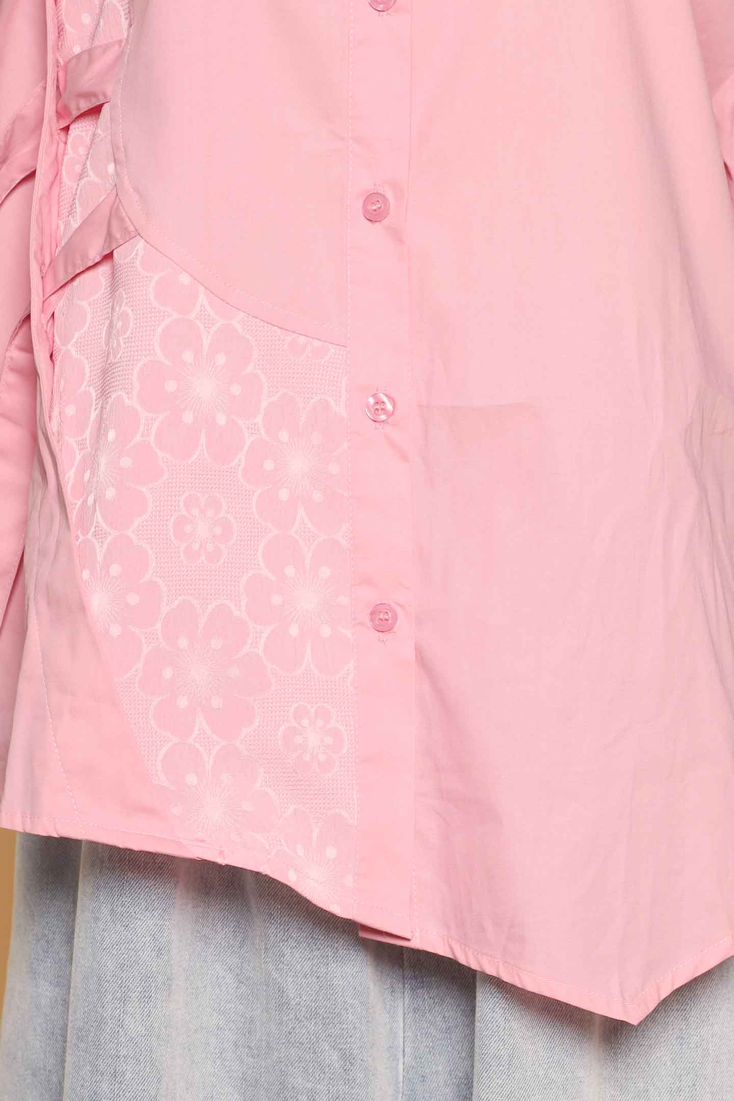 PO - Fayla Floral Shirt in Pink