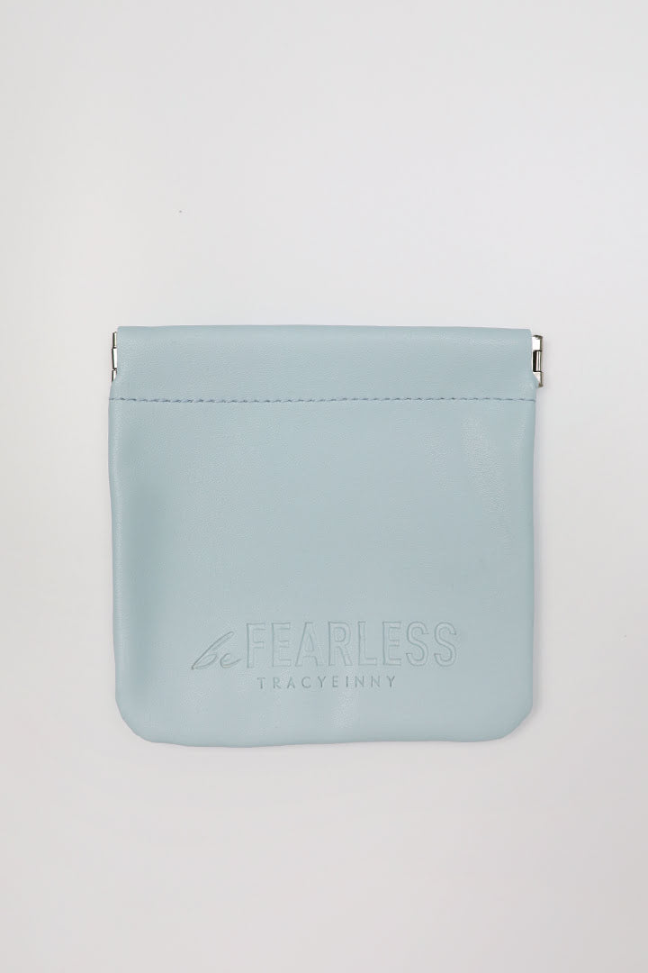 Be Fearless Pouch in Baby Blue