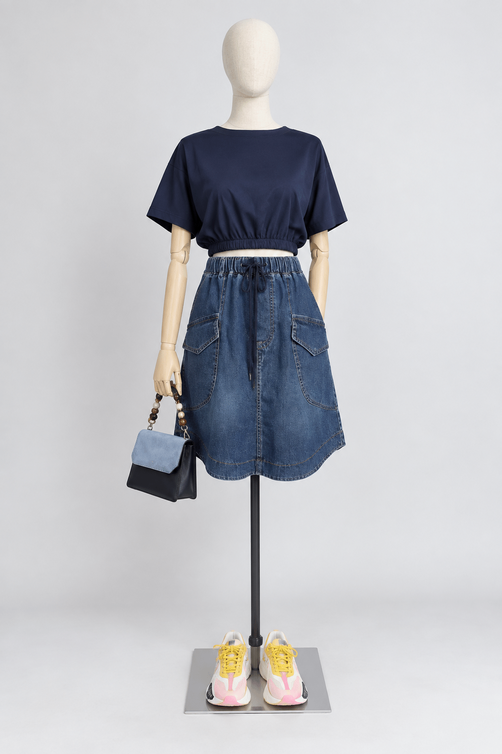 PO - Fianna Denim Skirt in Blue