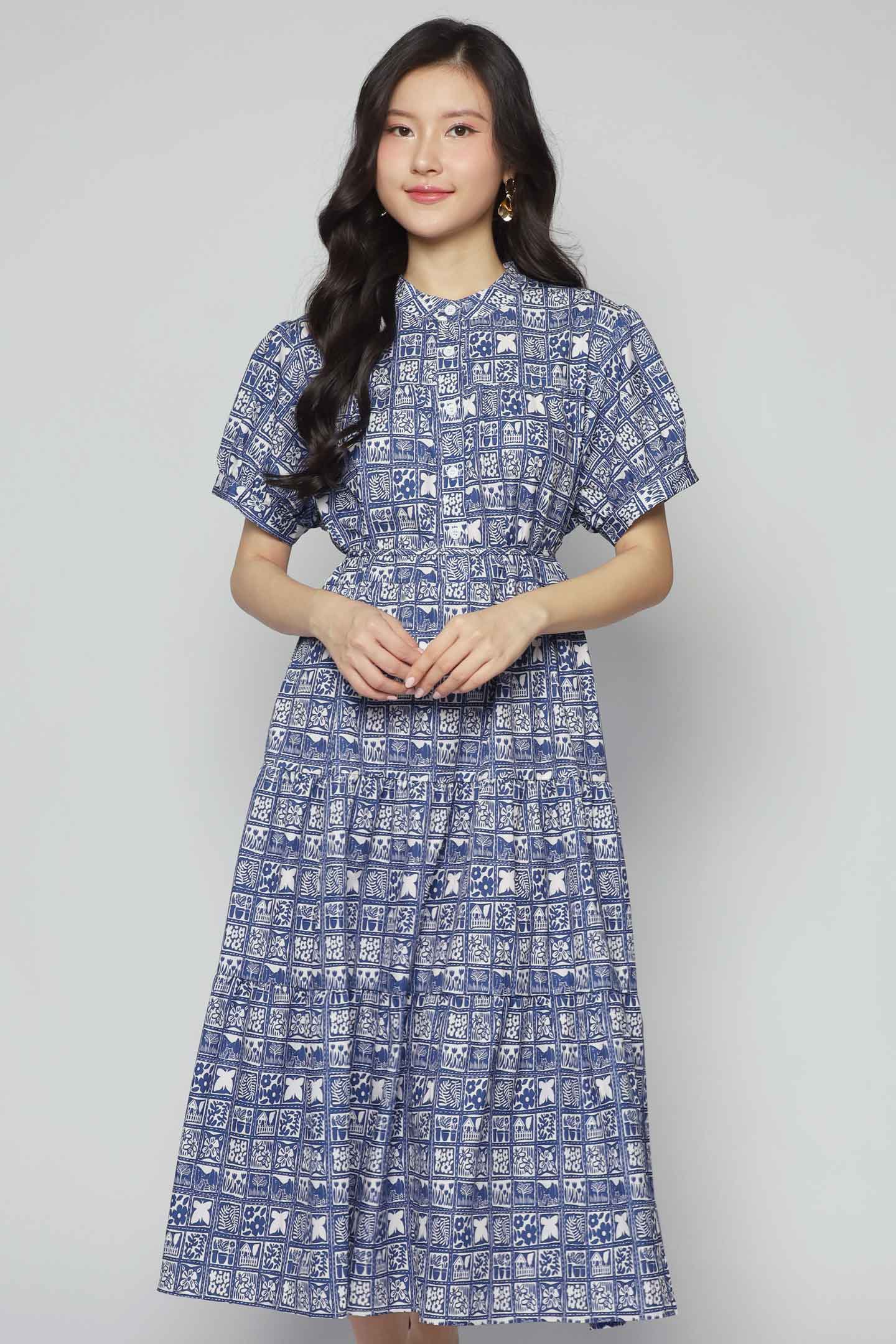 Fifi Dress in Blue Mirage