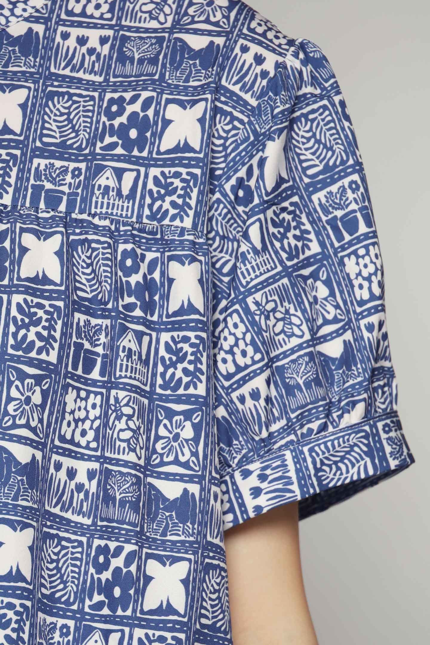 Fifi Dress in Blue Mirage