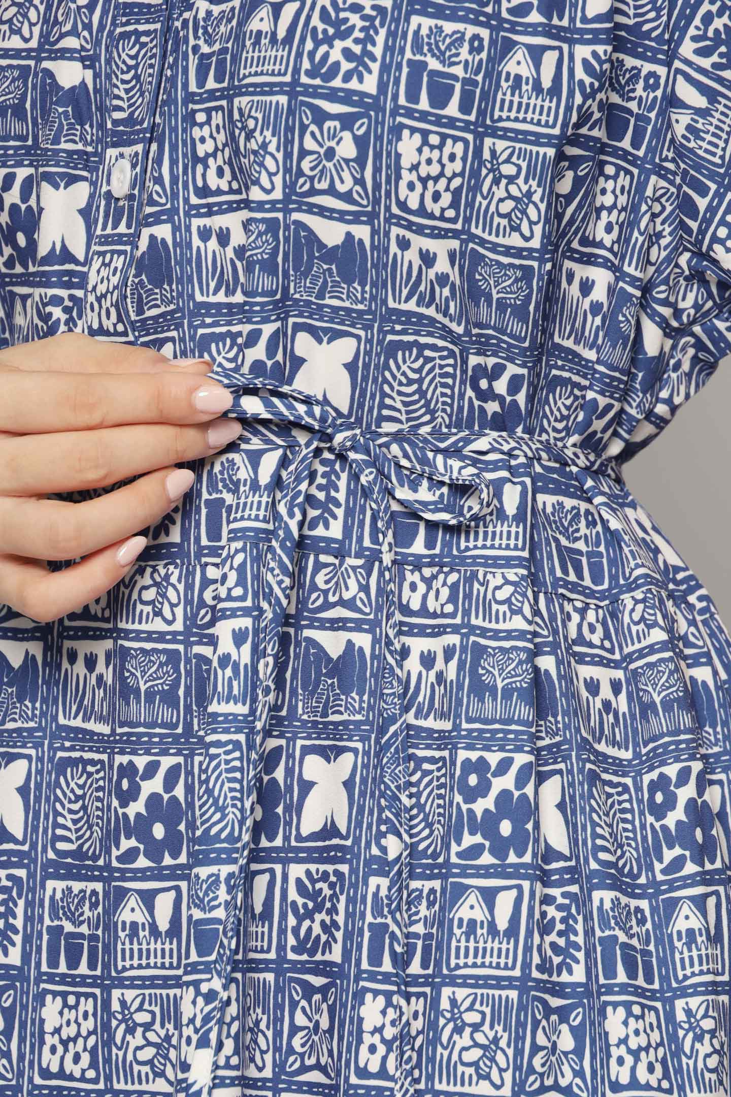 Fifi Dress in Blue Mirage