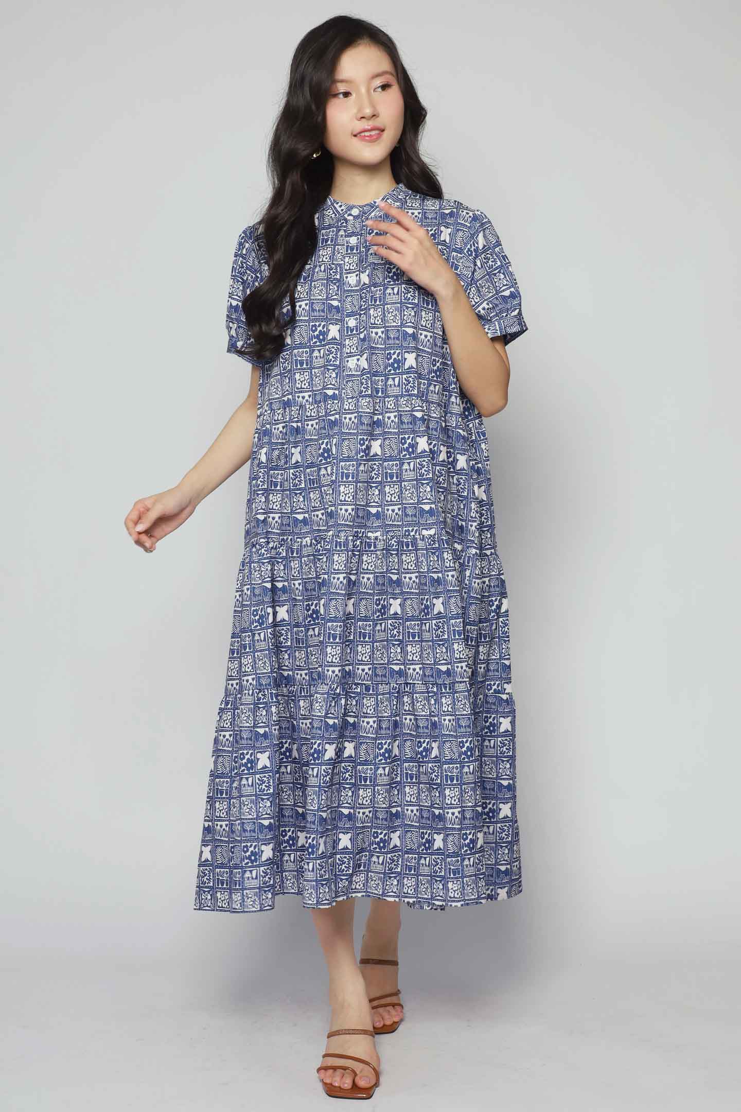 Fifi Dress in Blue Mirage