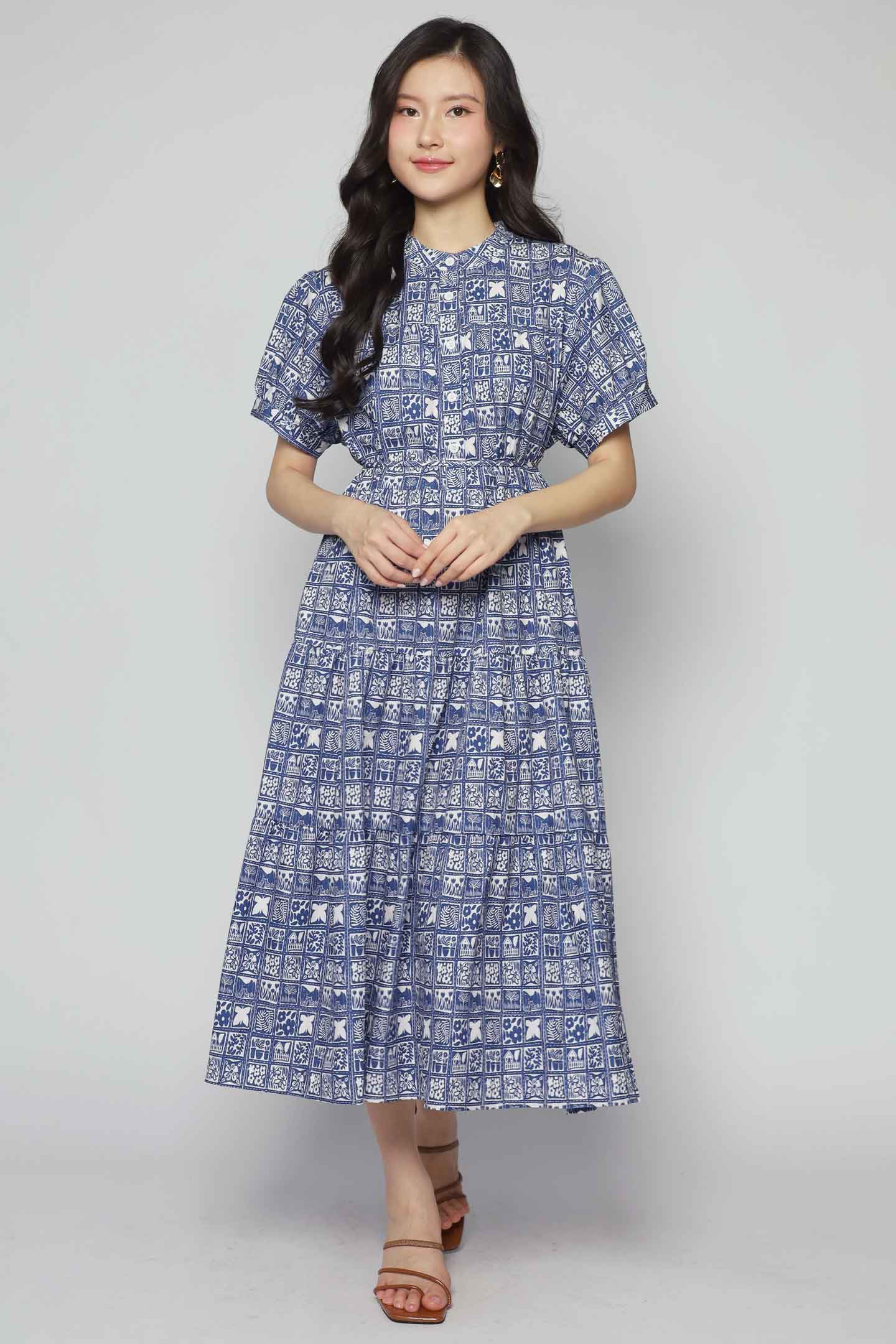 Fifi Dress in Blue Mirage