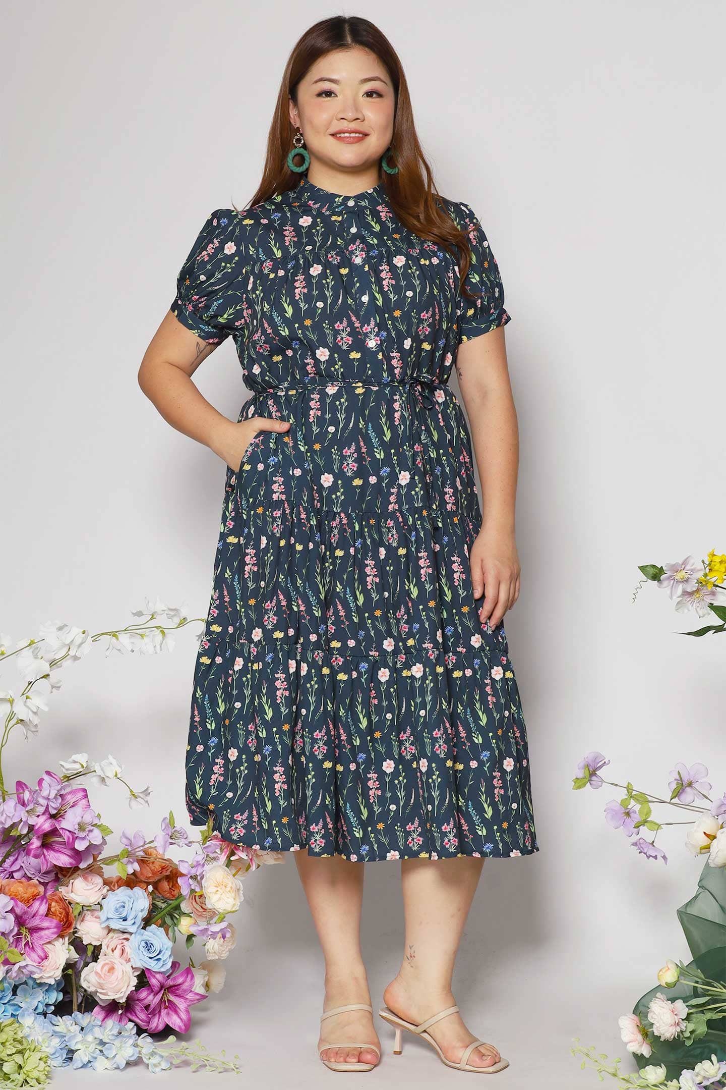 Fifi Dress in Floral Escape