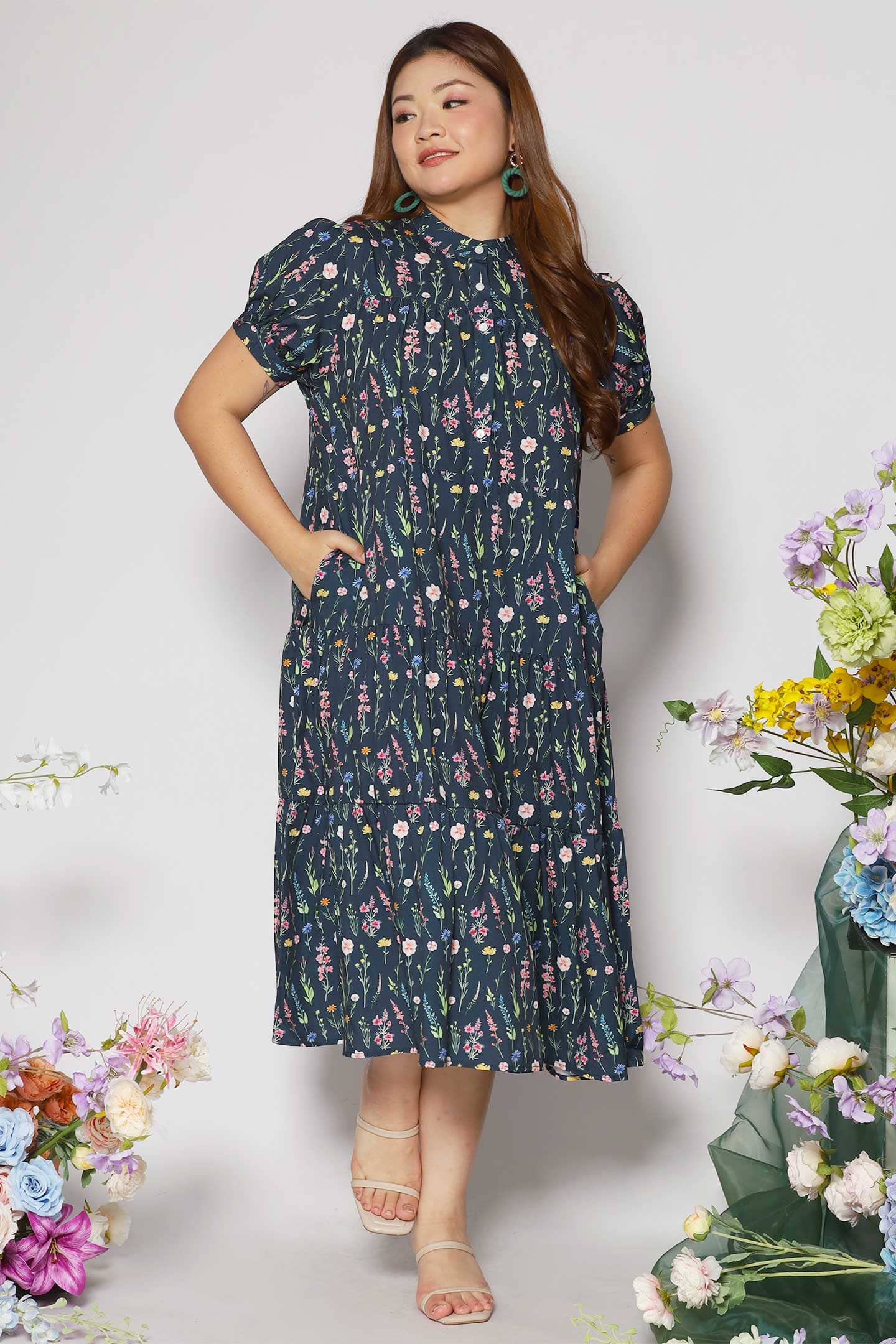 Fifi Dress in Floral Escape