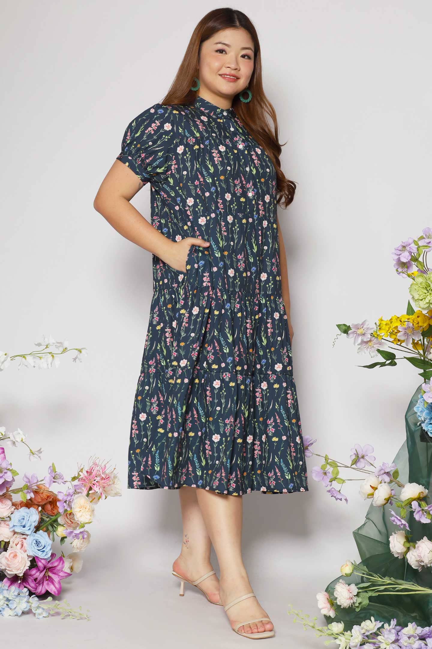 Fifi Dress in Floral Escape