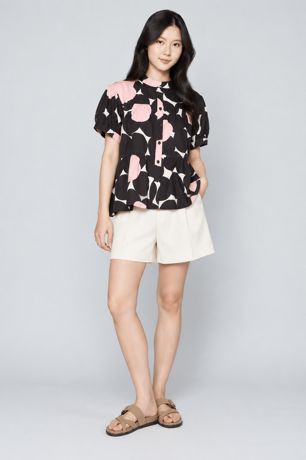 Fifina Top in Pink Clementine