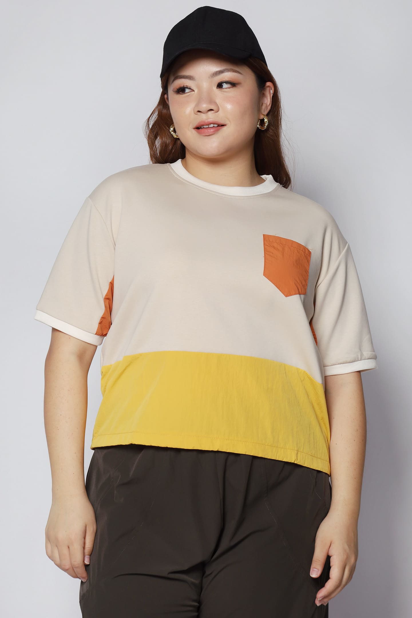 Foofoo Colourblock Top in Yellow