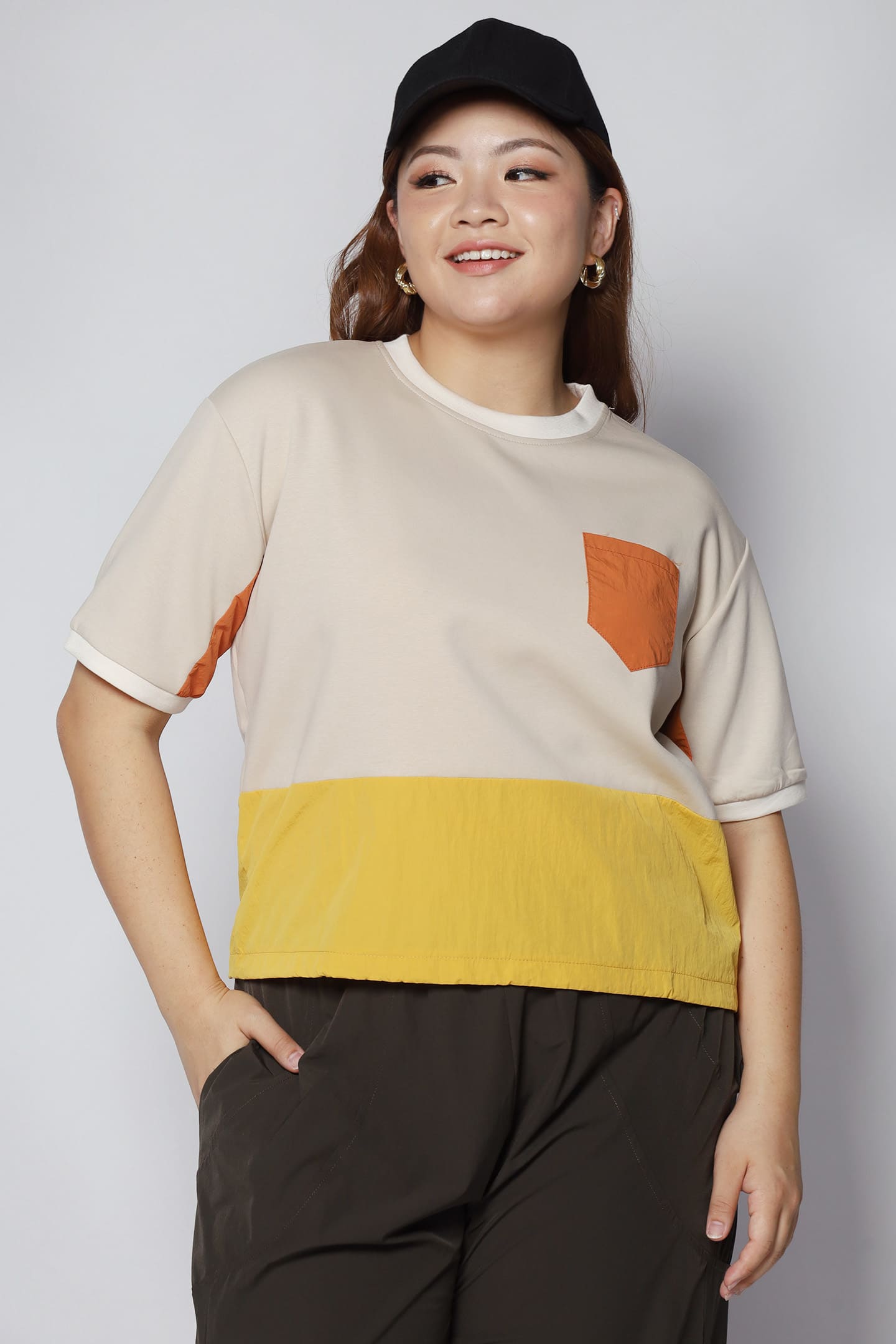 Foofoo Colourblock Top in Yellow