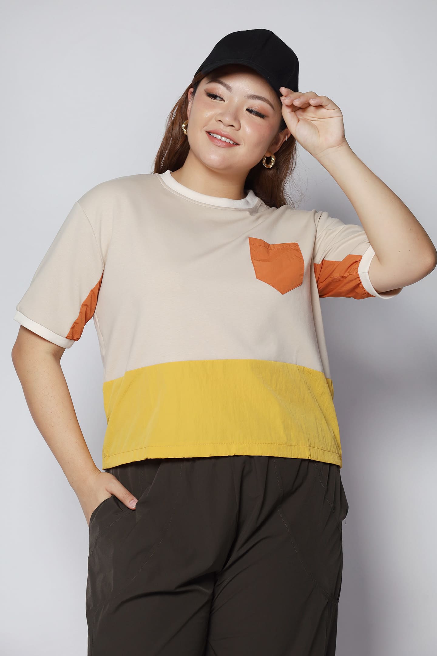 Foofoo Colourblock Top in Yellow