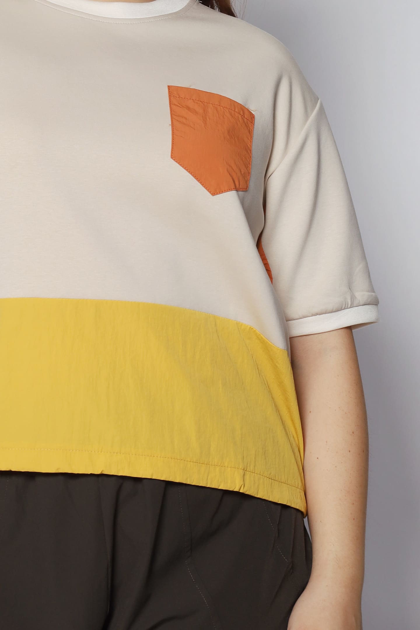 Foofoo Colourblock Top in Yellow