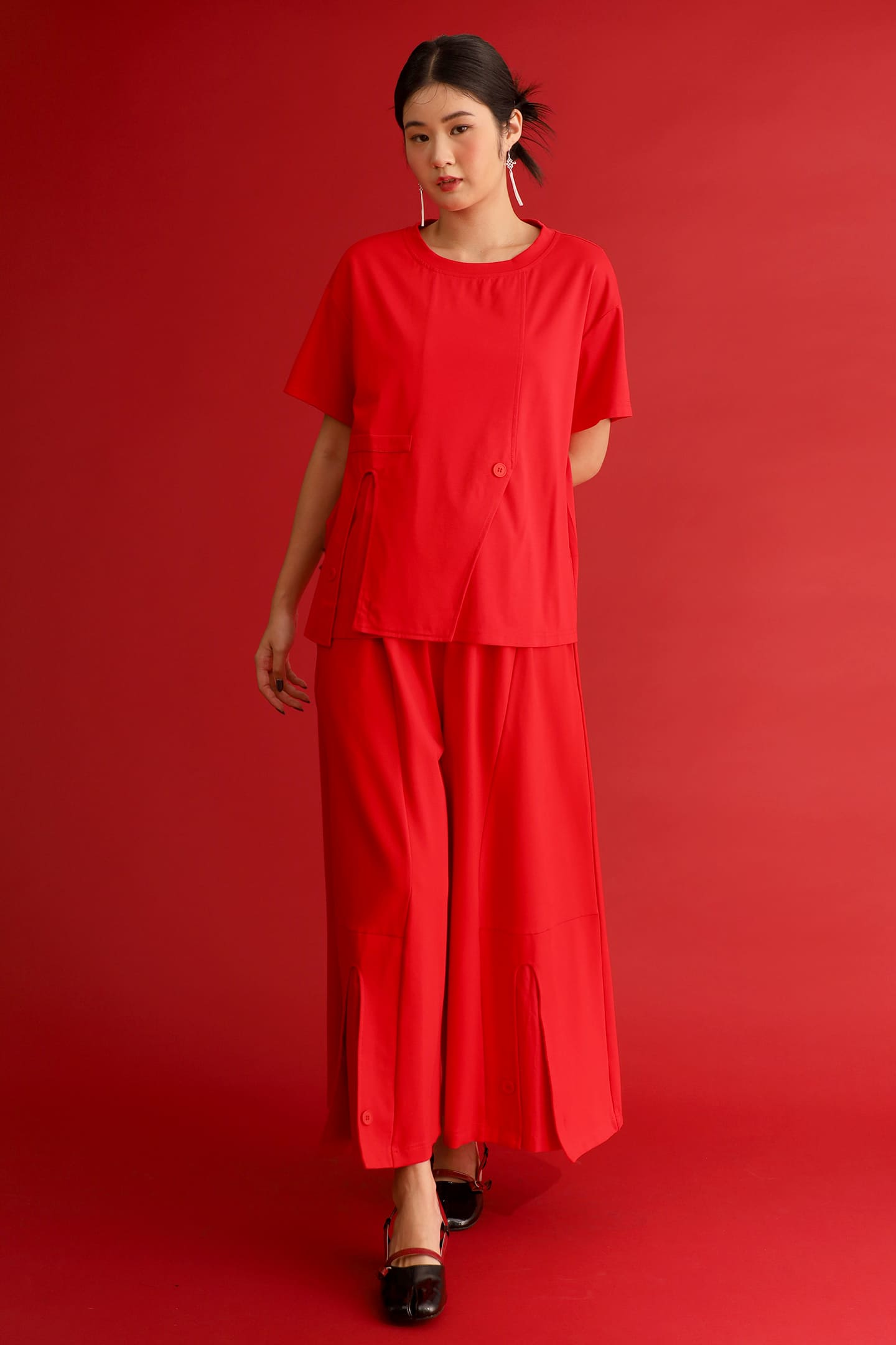 CHOSEN - Fortune Rise Pants in Red