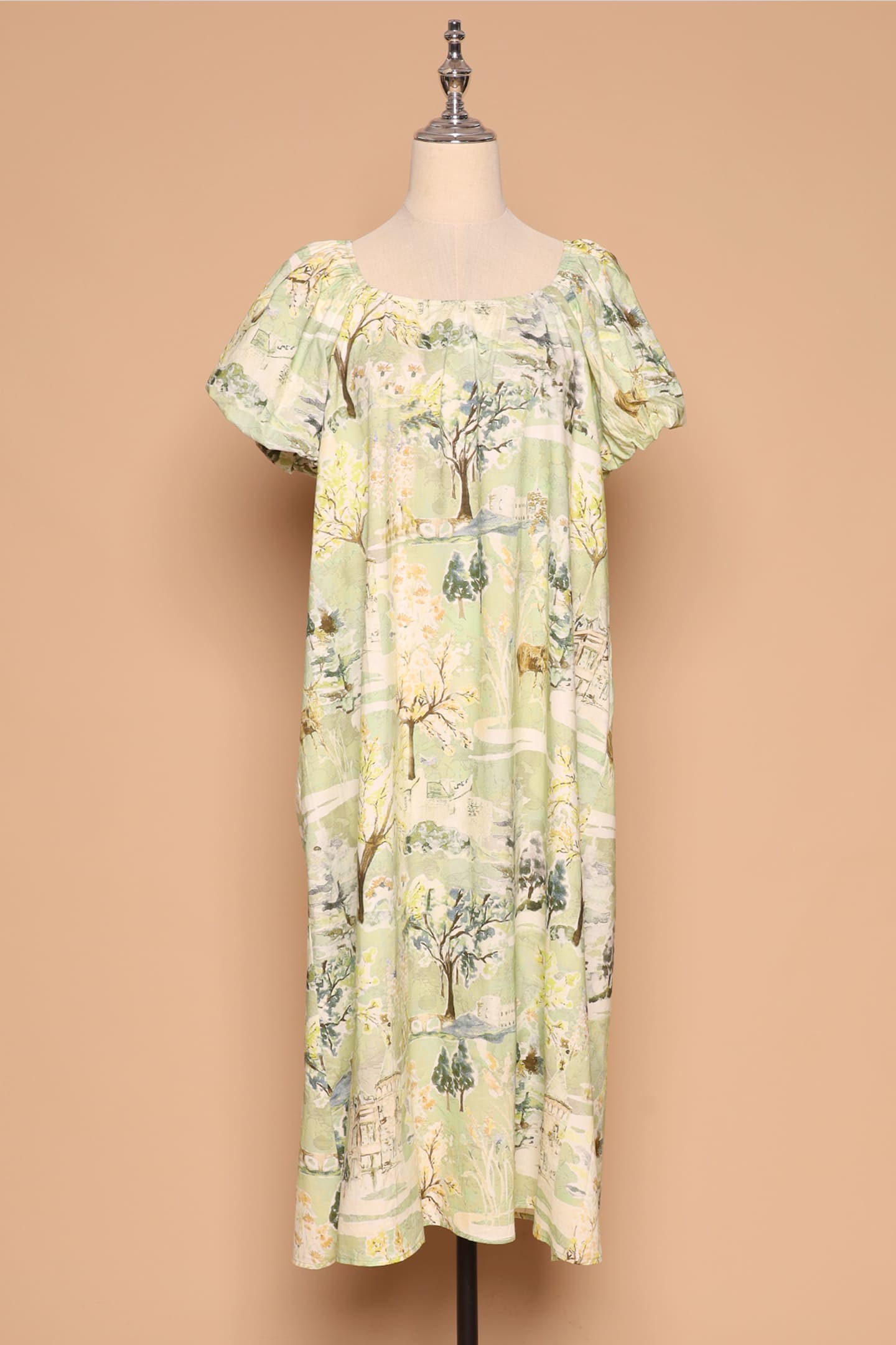 PO - Frankie Dress in Green Scenery