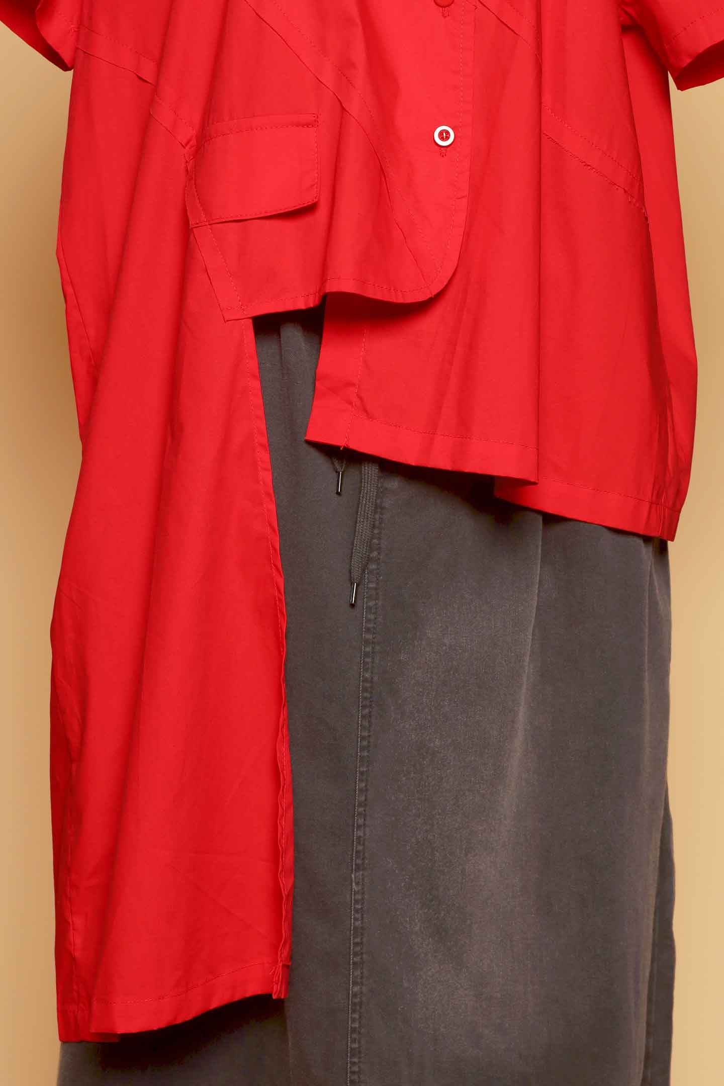 PO - Frey Asymmetrical Top in Red